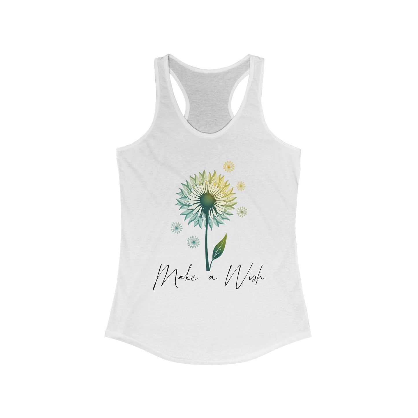Make a Wish Women's Racerback Tank | Bright & Cheerful Top