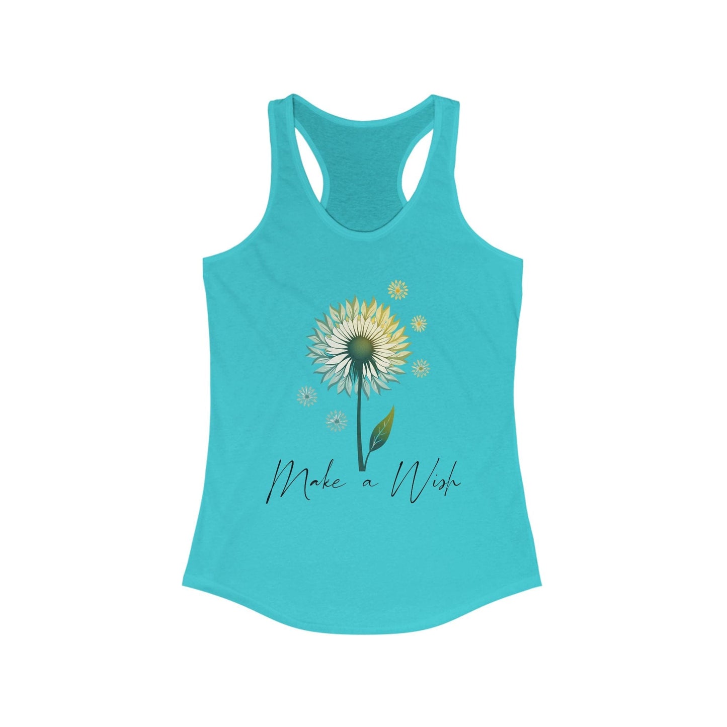 Make a Wish Women's Racerback Tank | Bright & Cheerful Top