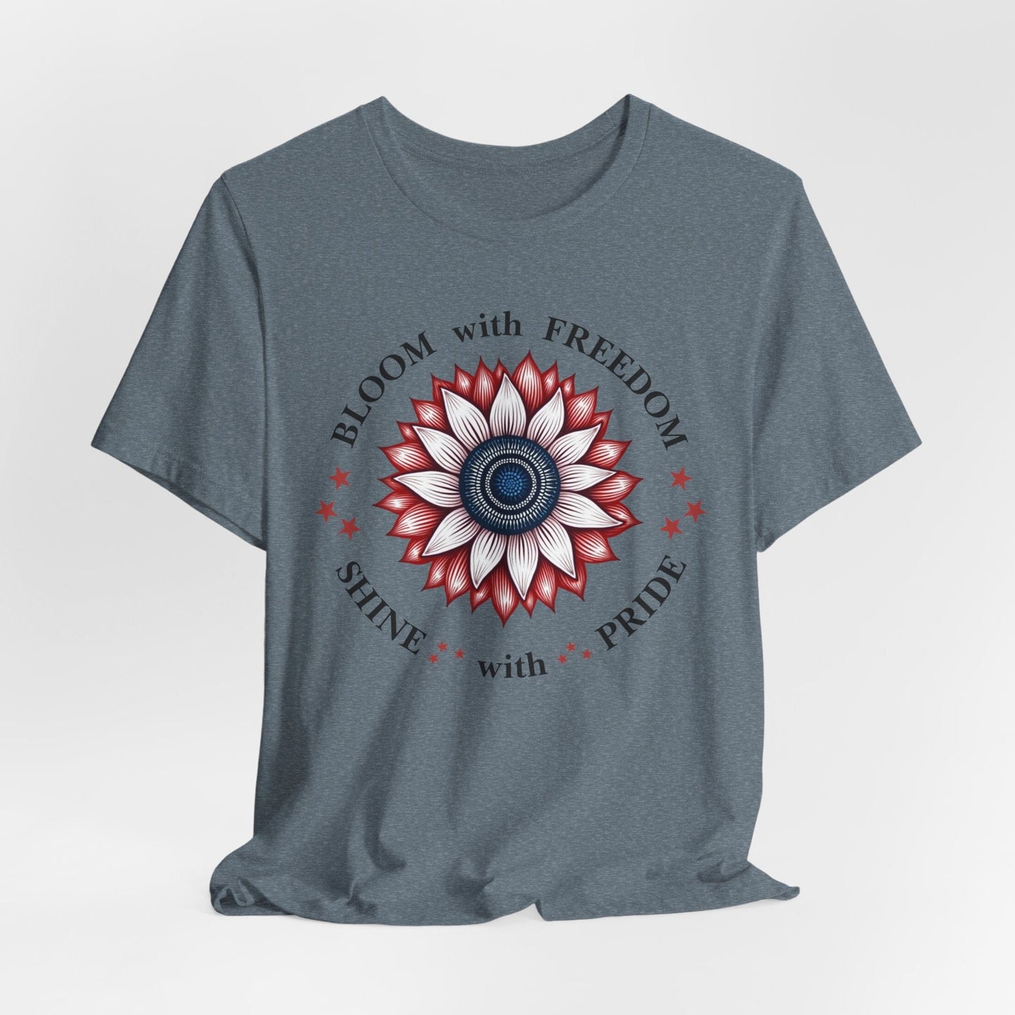 "Bloom with Freedom, Shine with Pride" T-Shirt | Inspirational Design