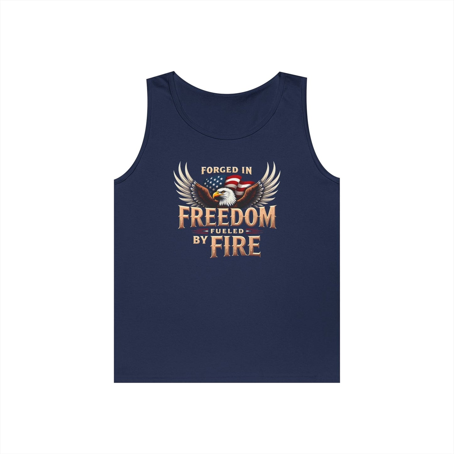 Freedom Fueled Fire Unisex Tank | Bold & Empowering Design