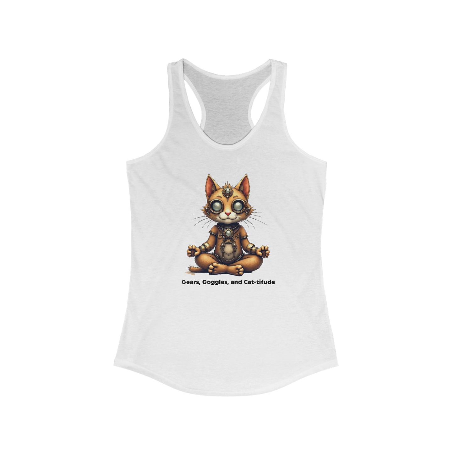 Meditating Cat Tank | Relaxed & Fun Style