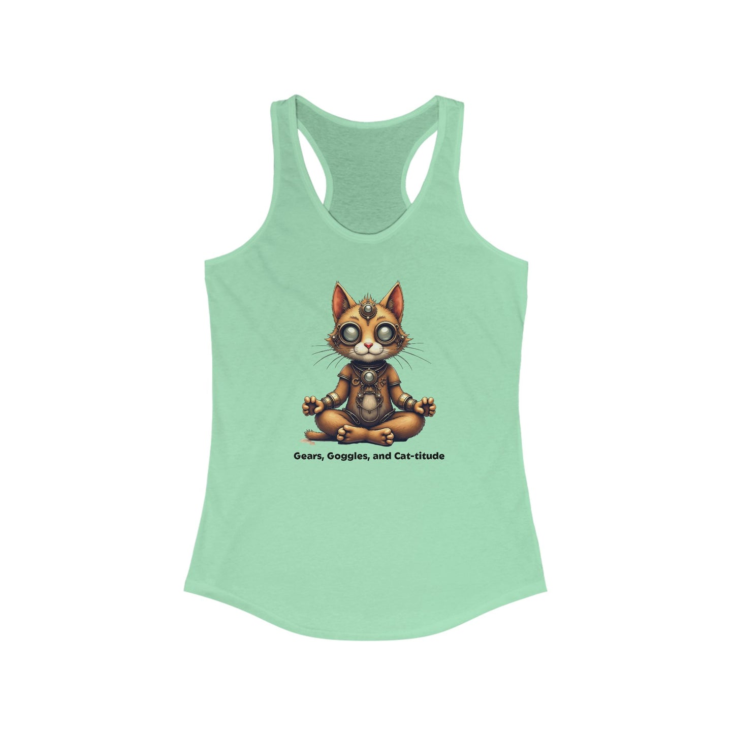 Meditating Cat Tank | Relaxed & Fun Style
