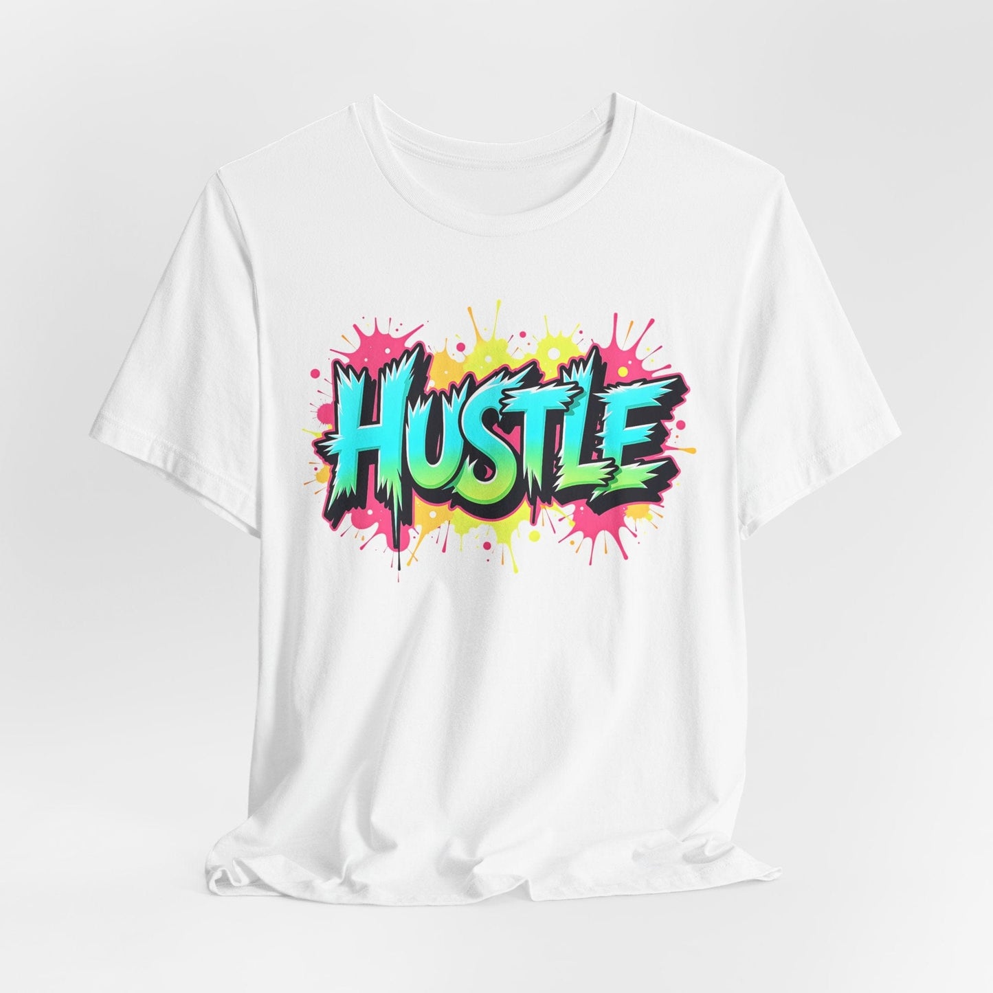 Hustle Short Sleeve Tee - Vibrant Motivational T-Shirt for Entrepreneurs