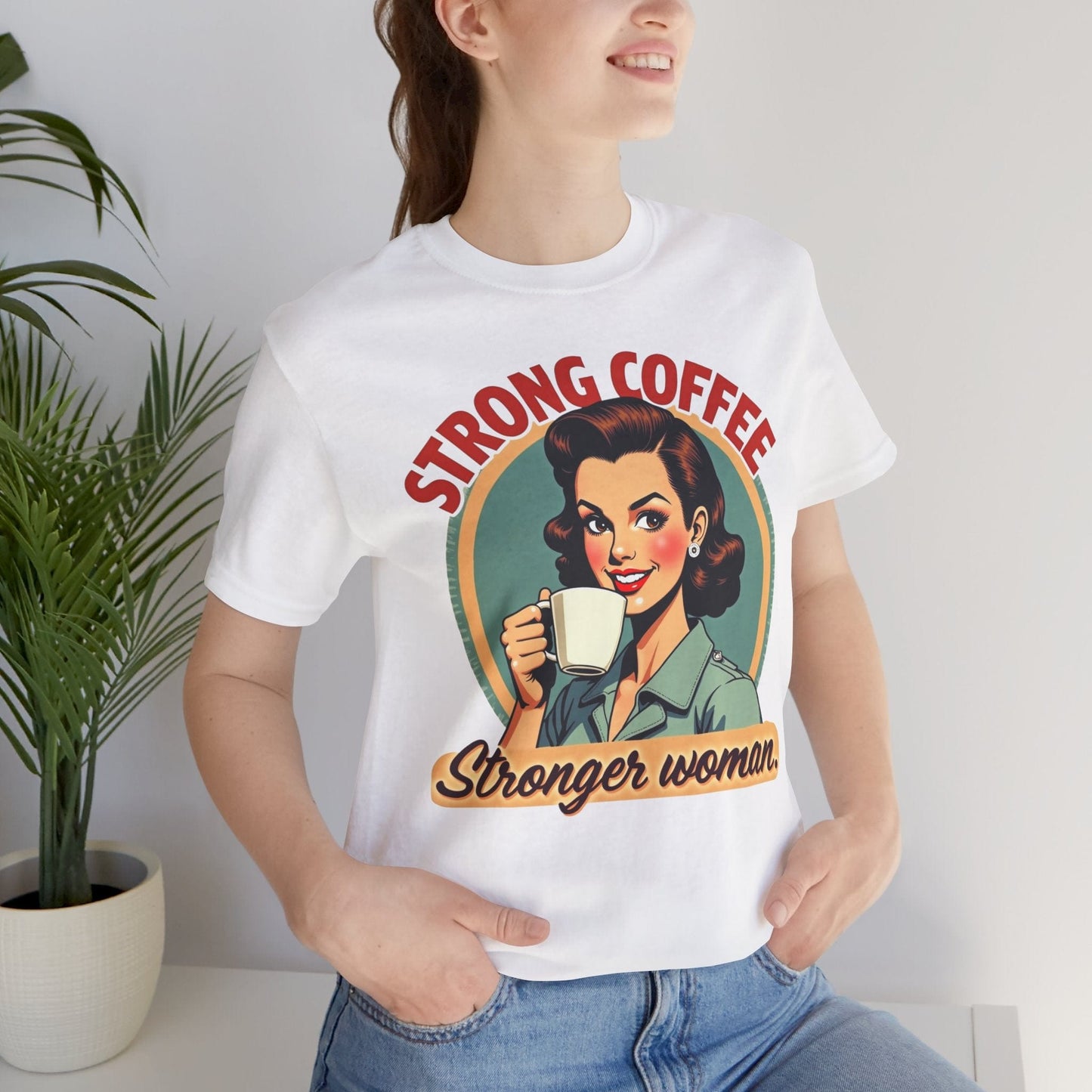 Strong Coffee Stronger Woman Tee | Motivational & Empowering