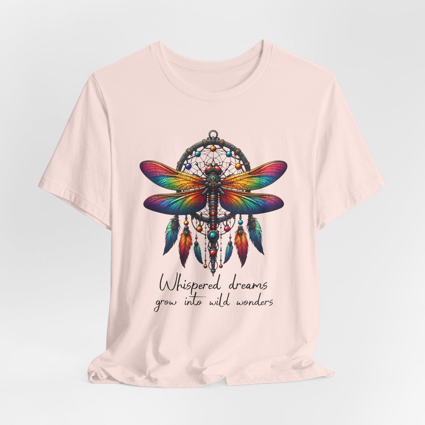Dreamcatcher Dragonfly Jersey T-Shirt | Boho-Inspired Design