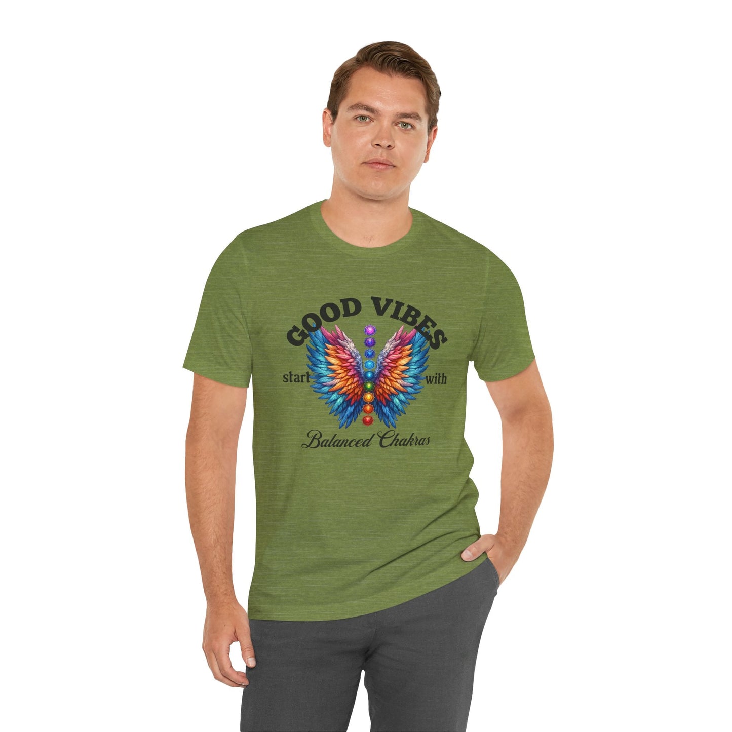 Good Vibes Balanced Chakras Unisex Jersey Tee