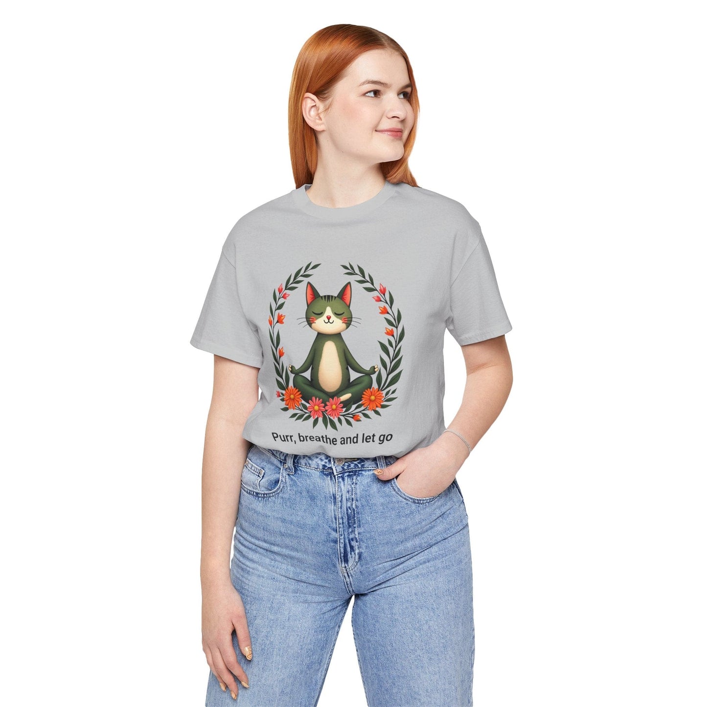 Cat Yoga Tee | Fun & Relaxing Design for Cat Lovers
