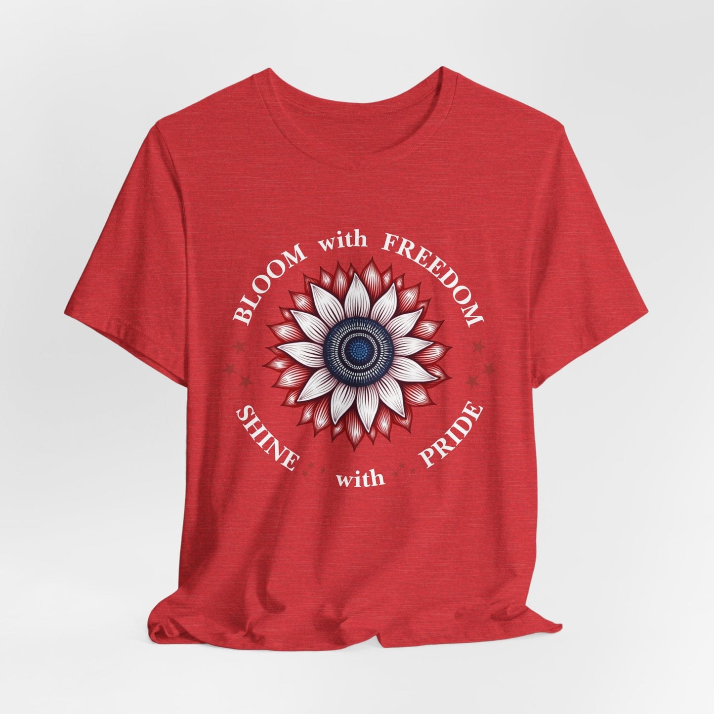 "Bloom with Freedom, Shine with Pride" T-Shirt | Inspirational Design