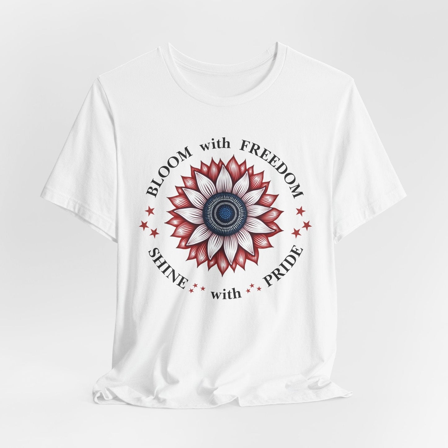 "Bloom with Freedom, Shine with Pride" T-Shirt | Inspirational Design