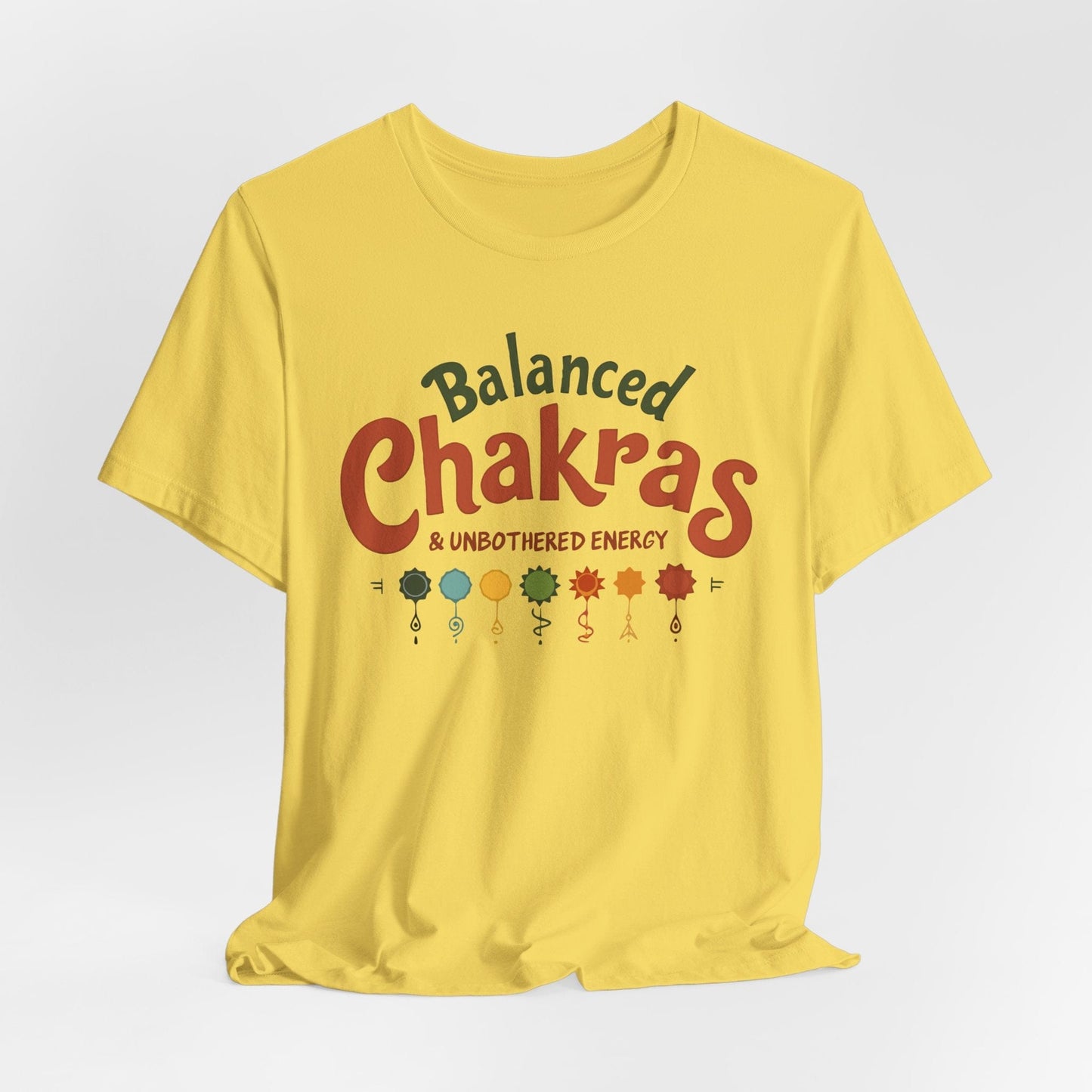 Balanced Chakras Short Sleeve Tee | Mindful Energy Design
