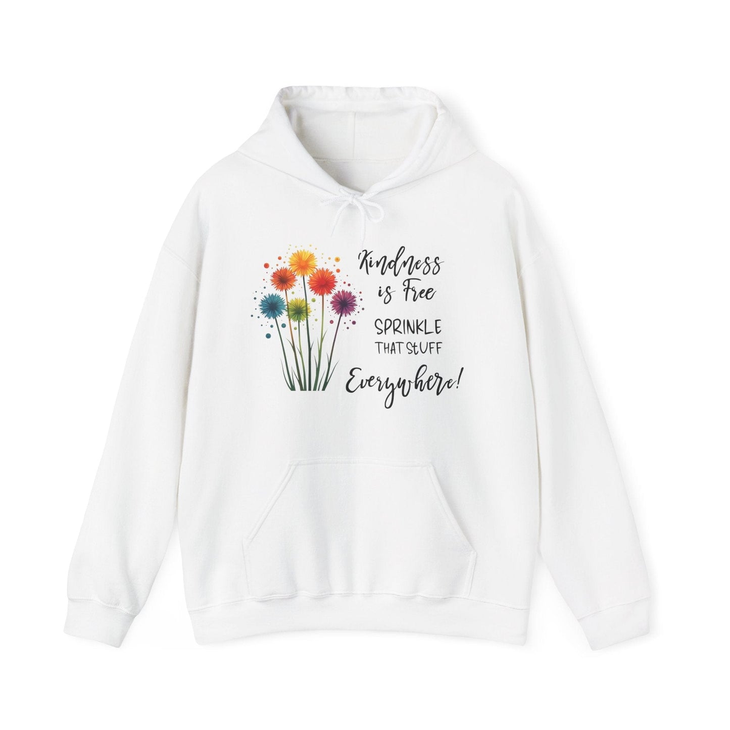 Kindness is Free Floral Hoodie | Cozy & Inspirational