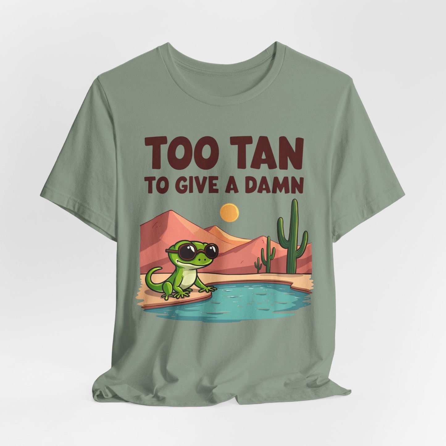 Too Tan Unisex Jersey T-Shirt - Fun Summer Graphic T-Shirt