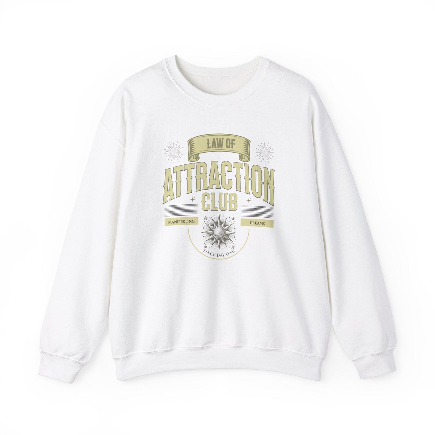 Law of Attraction Club Unisex Heavy Blend Crewneck Sweatshirt - Manifest Your Dreams