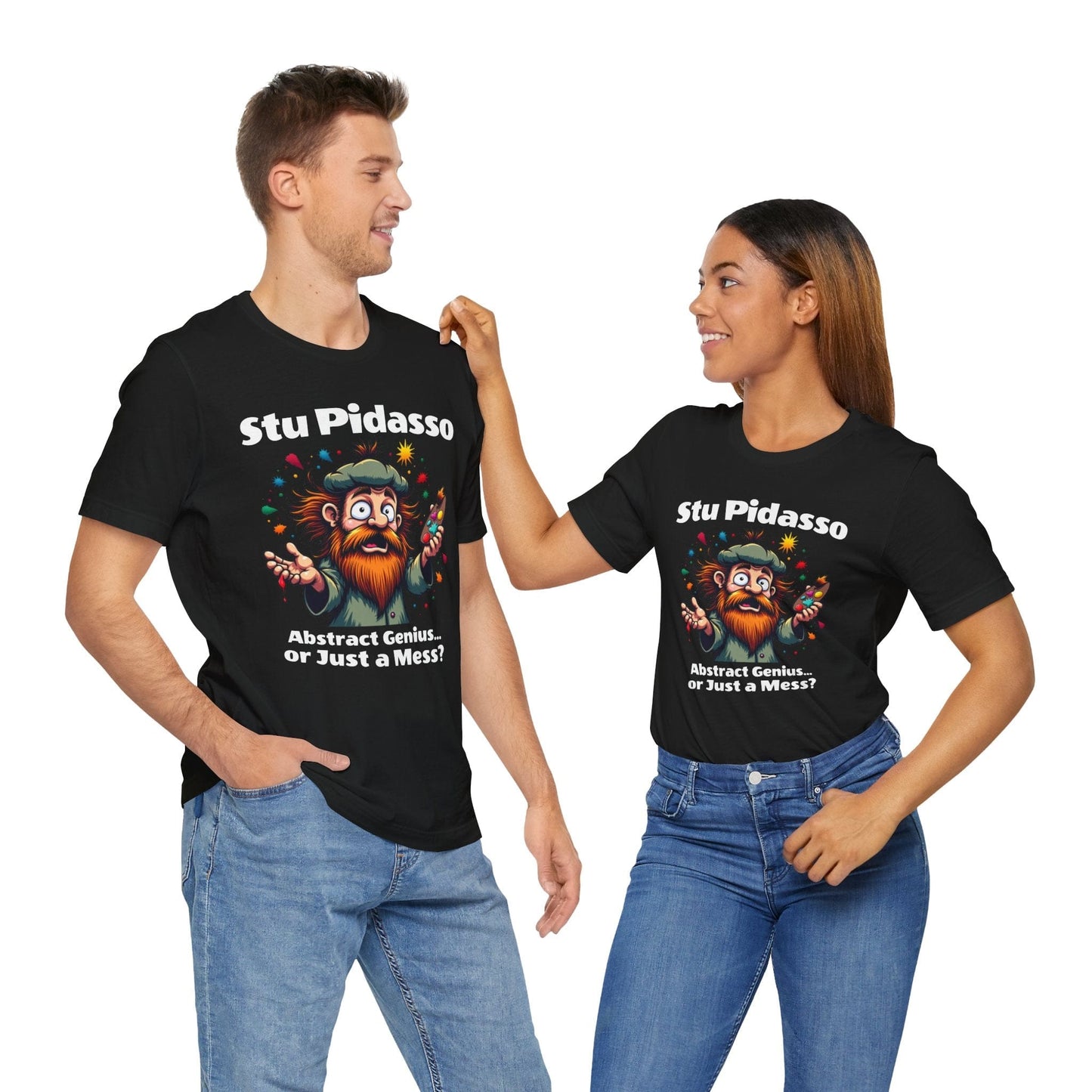 Stu Pidasso Abstract Tee | Genius or Just a Mess T-Shirt