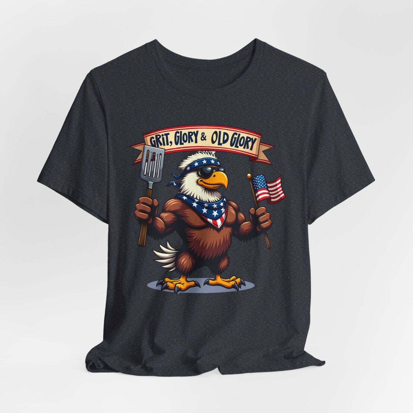 Patriotic Eagle T-Shirt - Grit, Glory & Old Glory