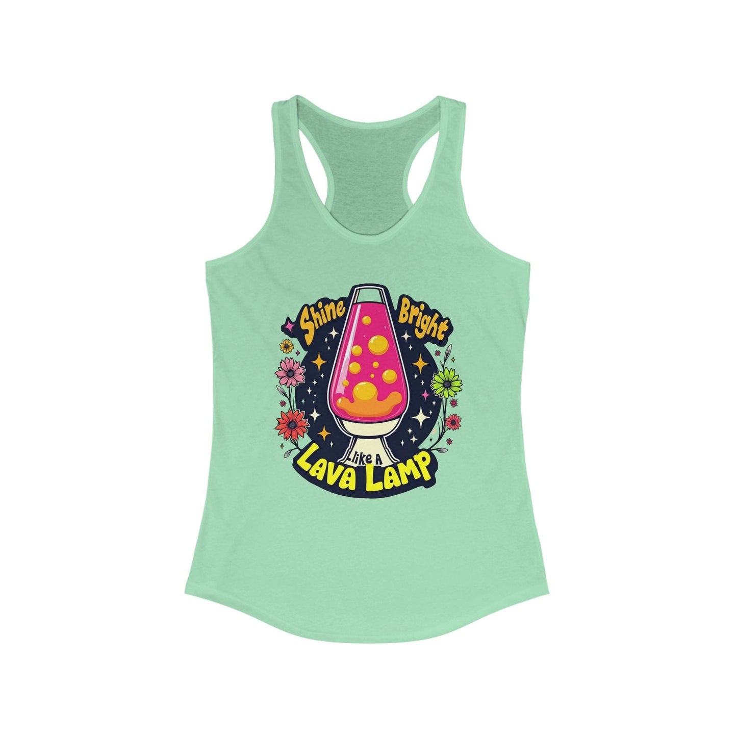 Tank Top - Retro Shine Bright Like a Lava Lamp Design - Women's Ideal