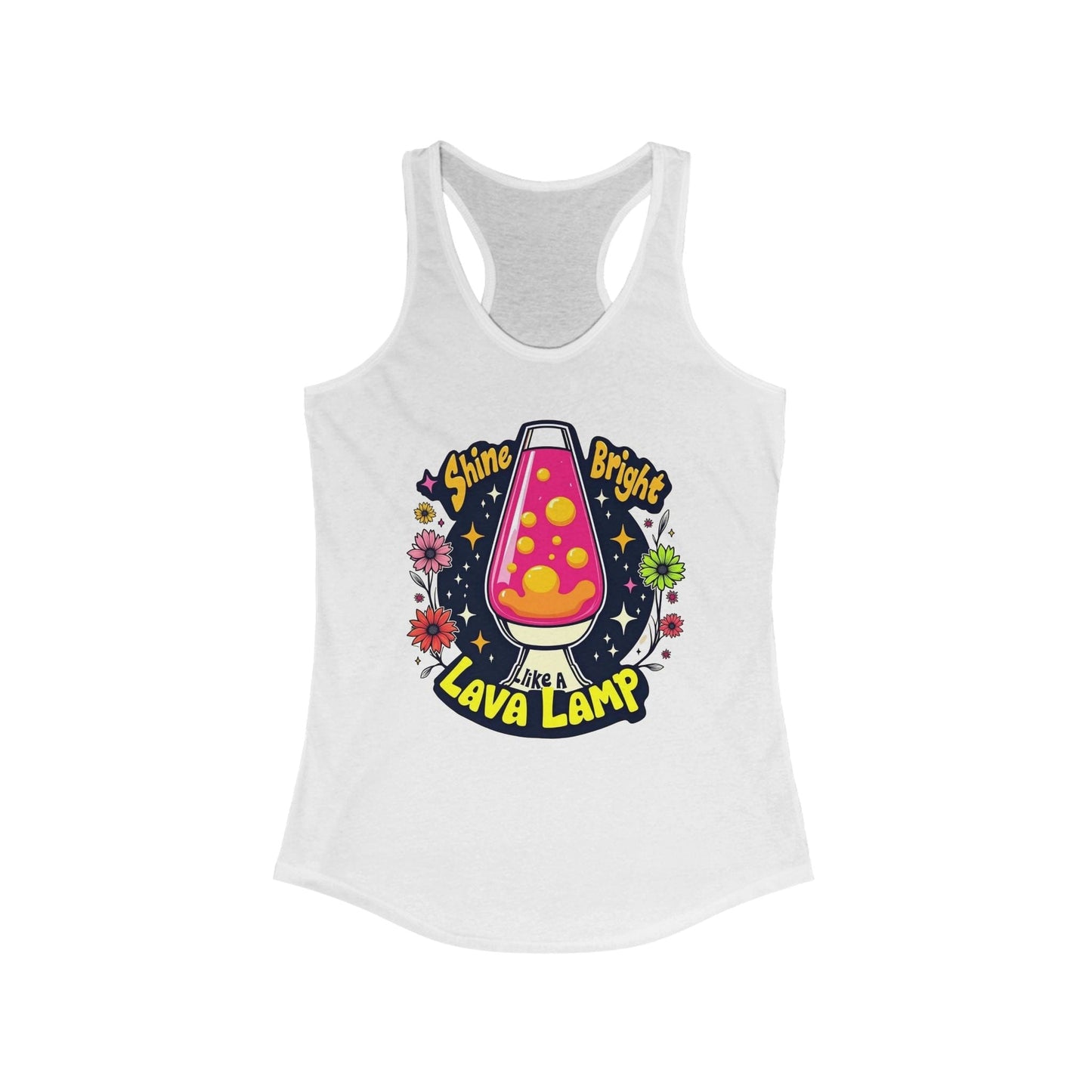 Tank Top - Retro Shine Bright Like a Lava Lamp Design - Women's Ideal