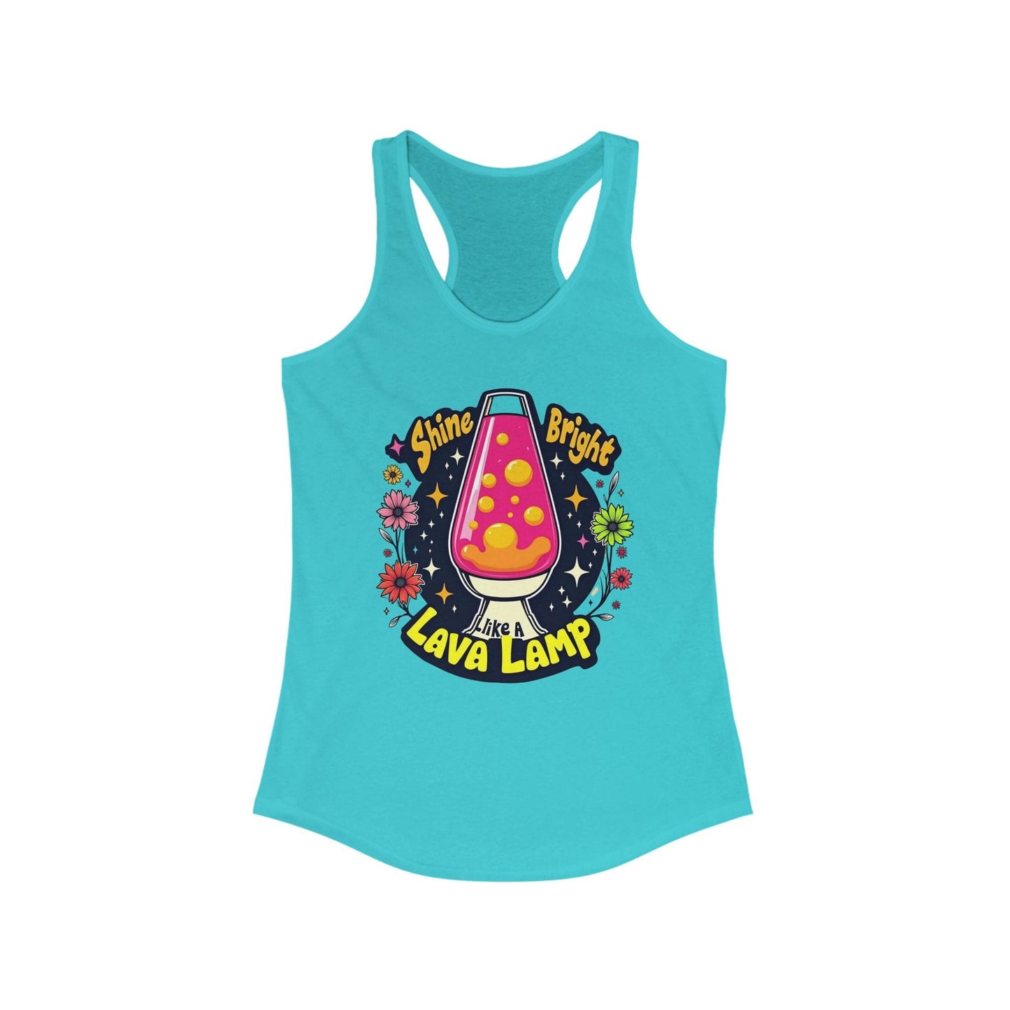 Tank Top - Retro Shine Bright Like a Lava Lamp Design - Women's Ideal
