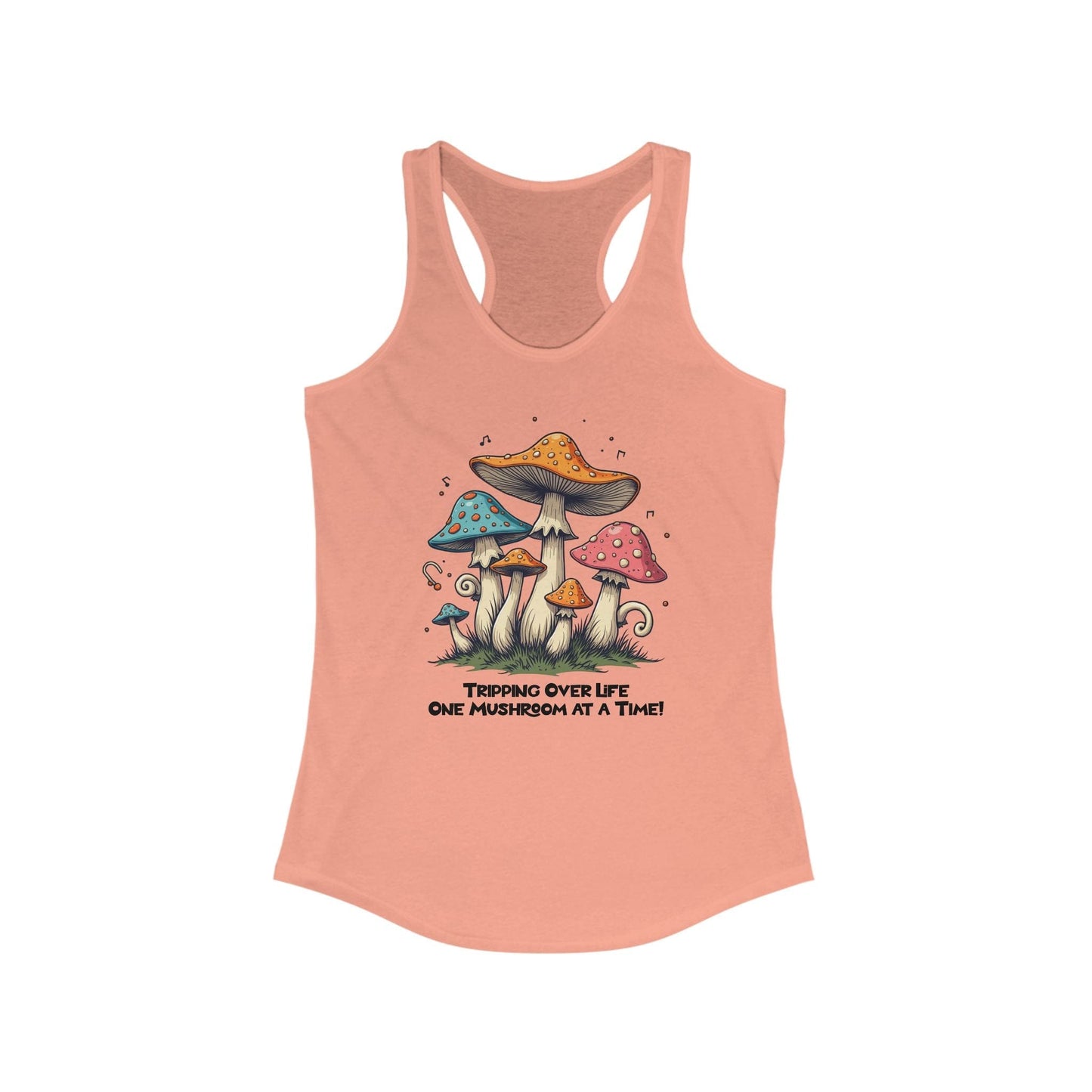 Mushroom Racerback Tank for Women - Tripping Over Life Design