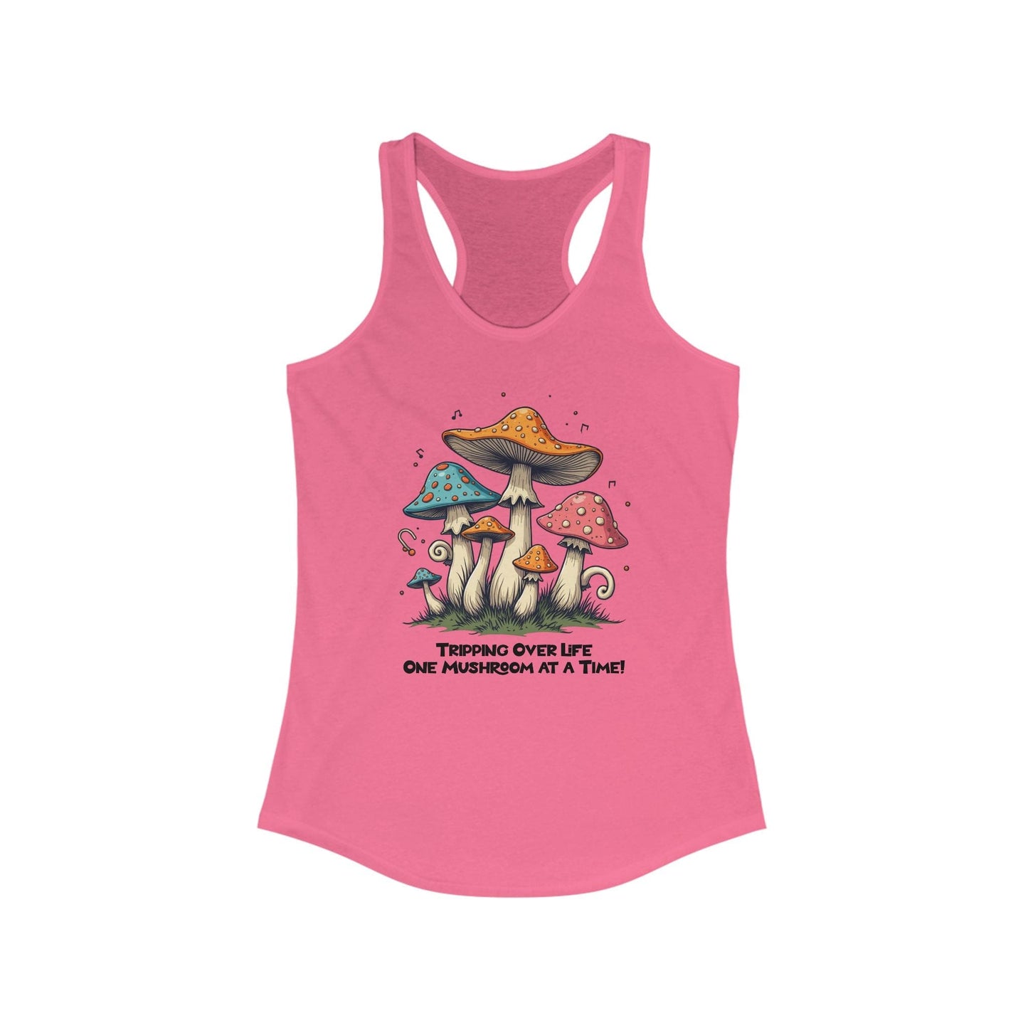 Mushroom Racerback Tank for Women - Tripping Over Life Design
