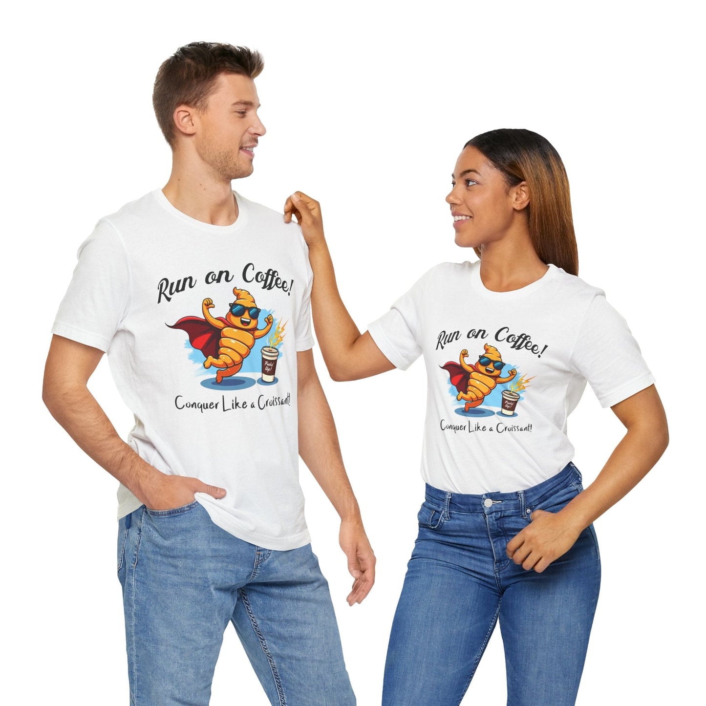 Funny Coffee Superhero T-shirt | Energize Your Style
