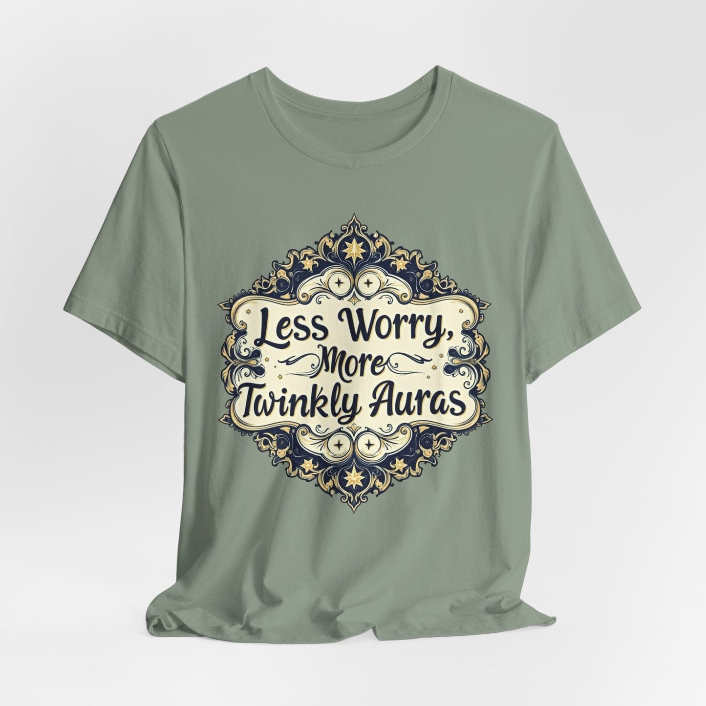 Less Worry More Twinkly Auras Unisex Tee | Relaxed & Uplifting