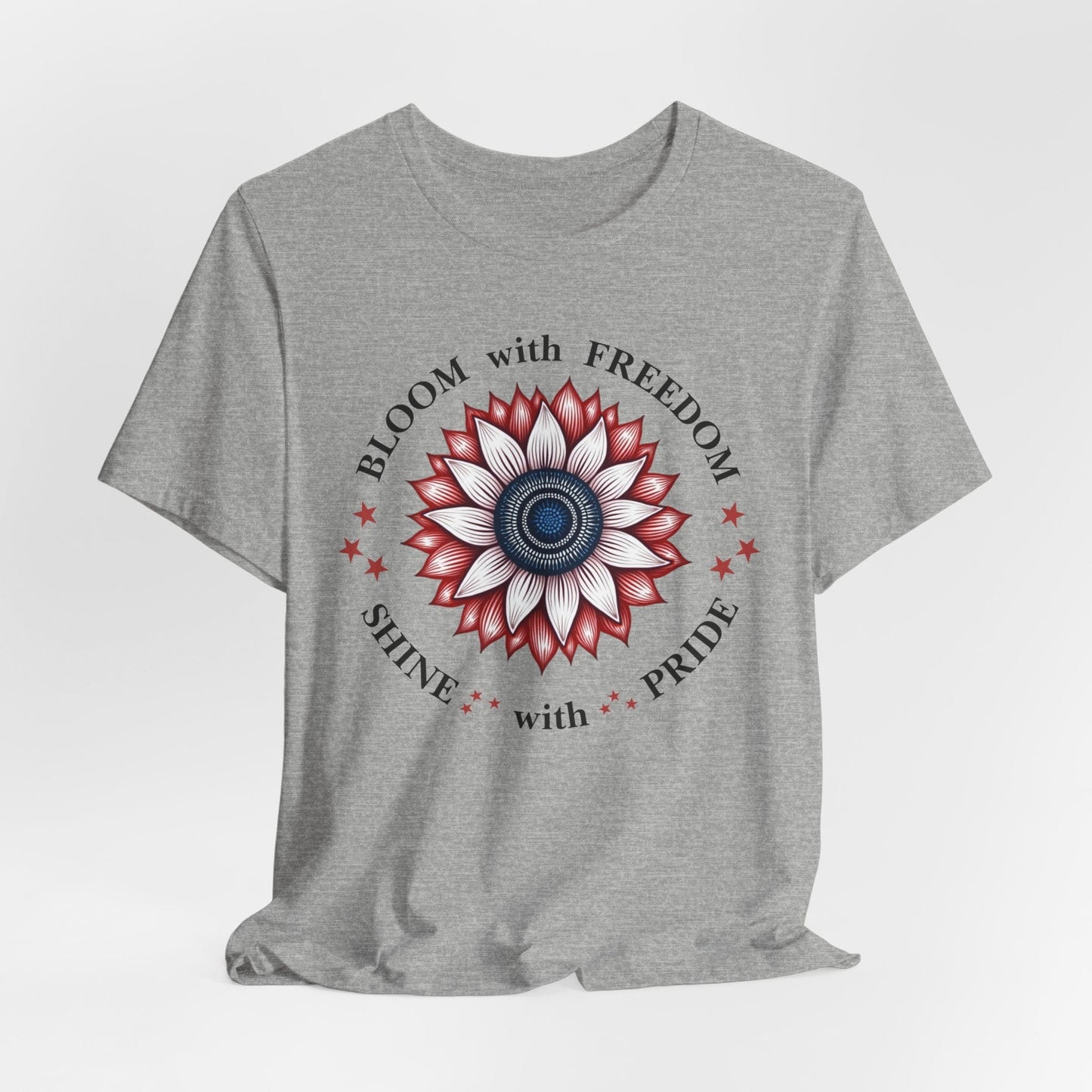 "Bloom with Freedom, Shine with Pride" T-Shirt | Inspirational Design