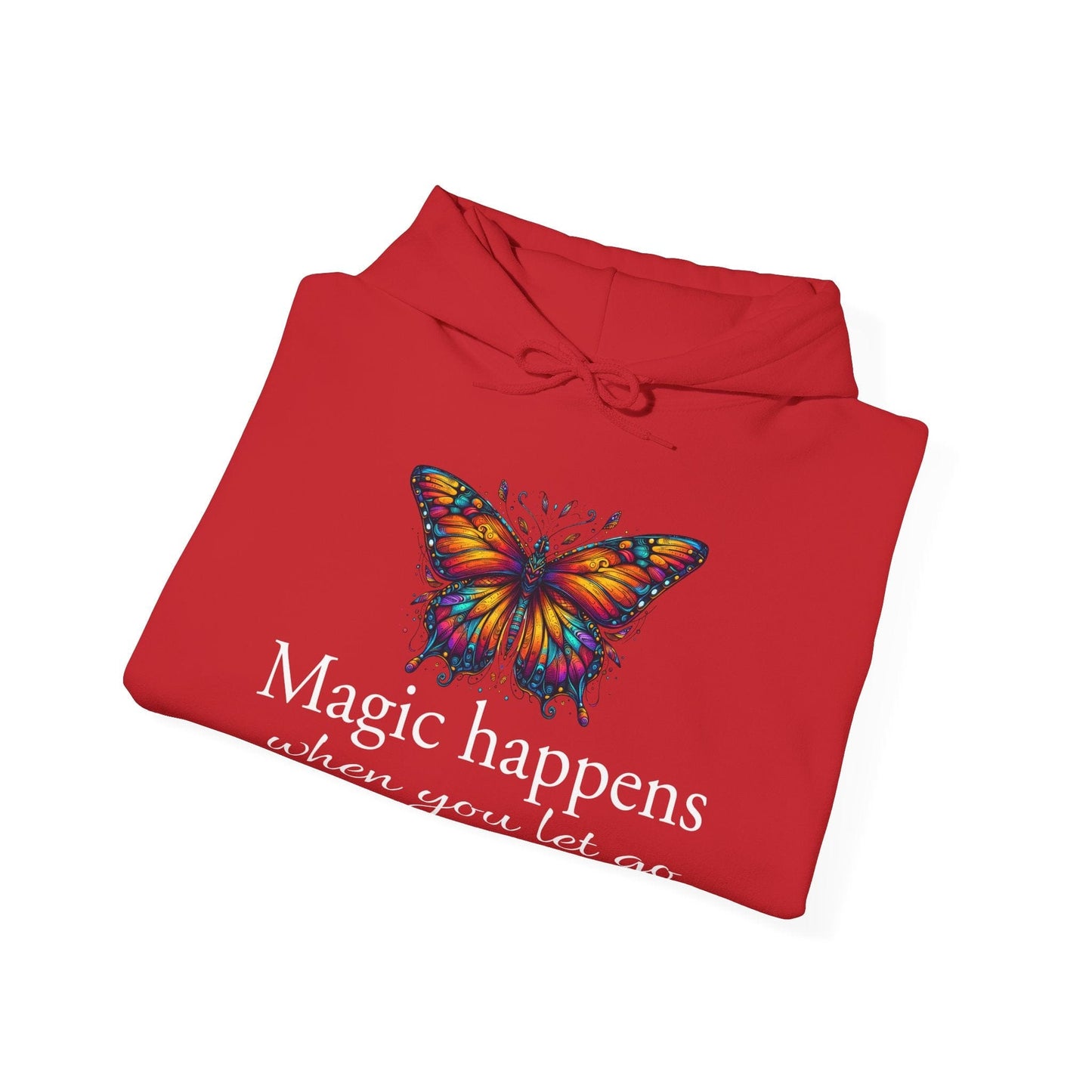 Magic Happens Butterfly Unisex Hooded Sweatshirt