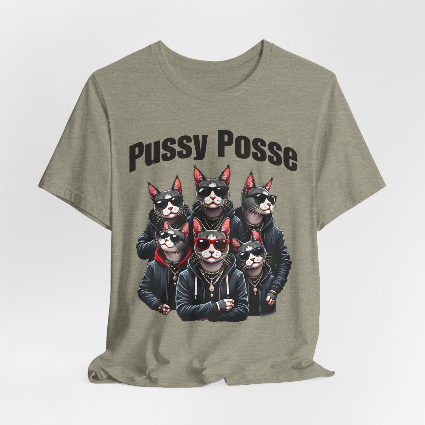Pussy Posse Graphic T-Shirt | Fun & Bold Lover's Shirt