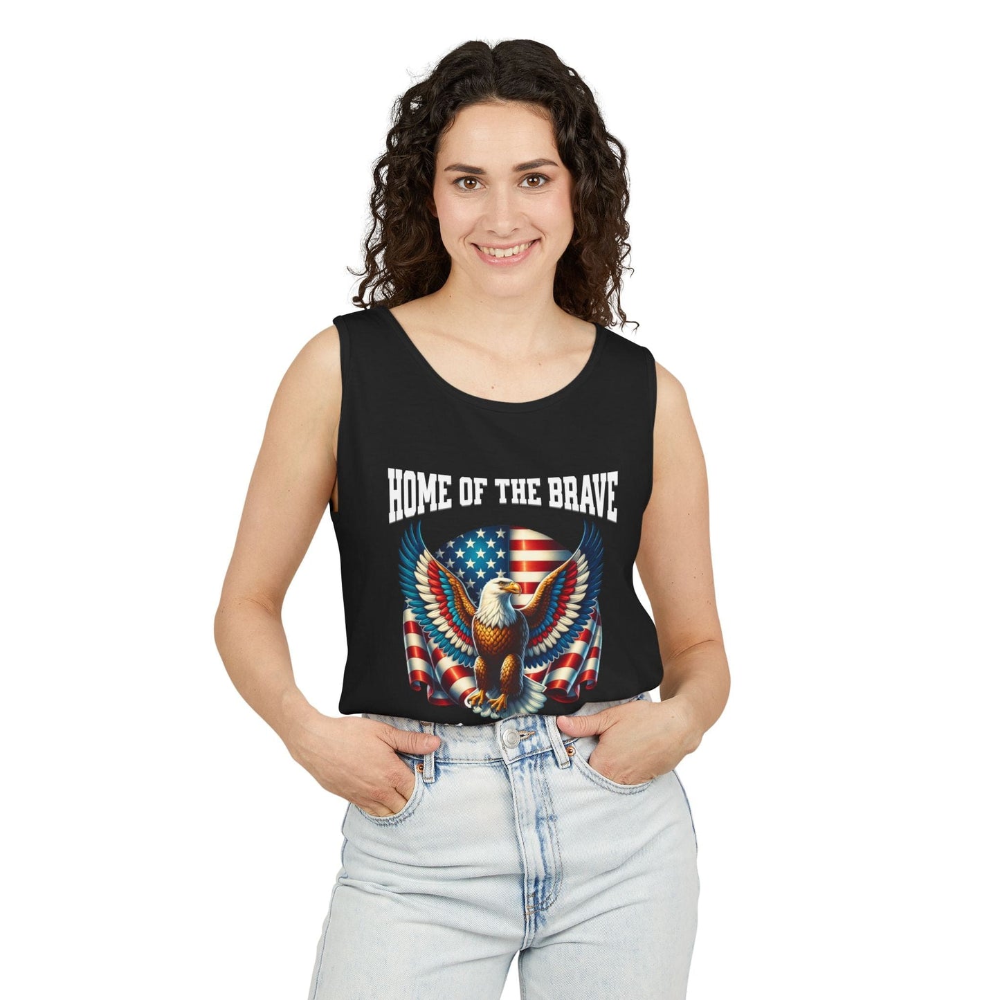Home of the Brave Unisex Tank Top | Patriotic & Comfortable