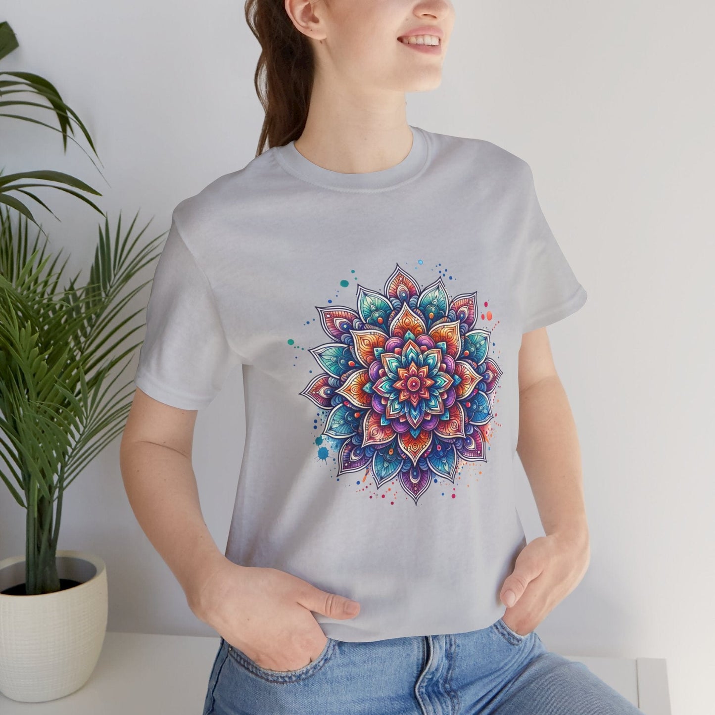 Colorful Mandala Unisex Tee | Vibrant & Peaceful Design