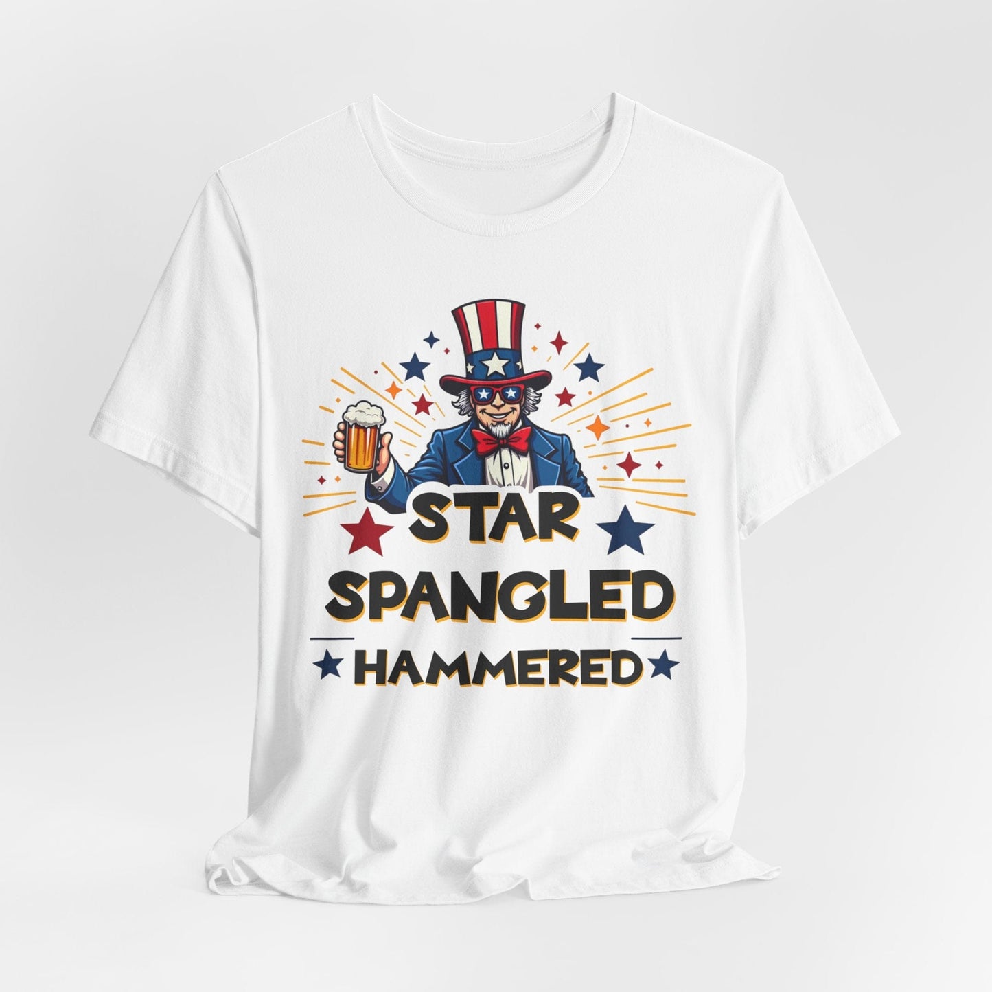 Star Spangled Hammered Unisex T-Shirt - Perfect for 4th of July Celebrations