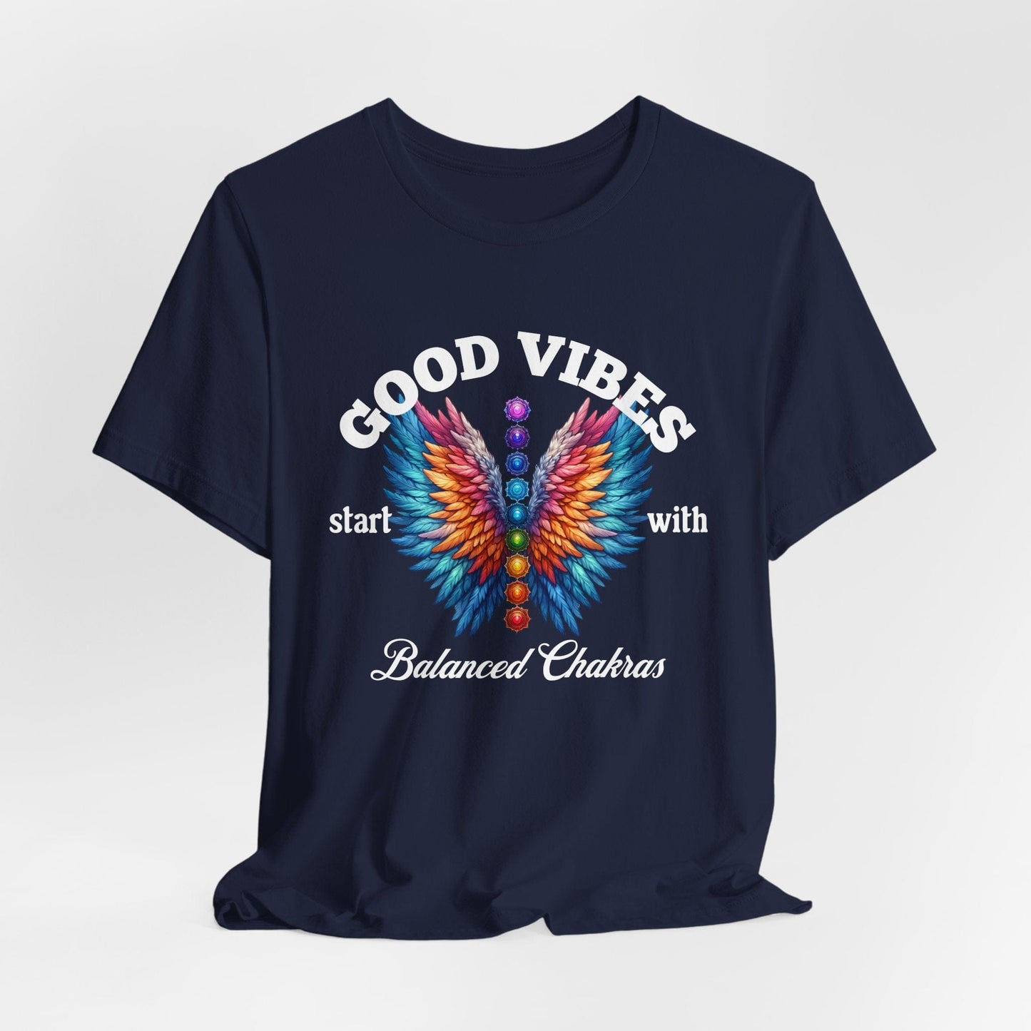 Good Vibes Balanced Chakras Unisex Jersey Tee