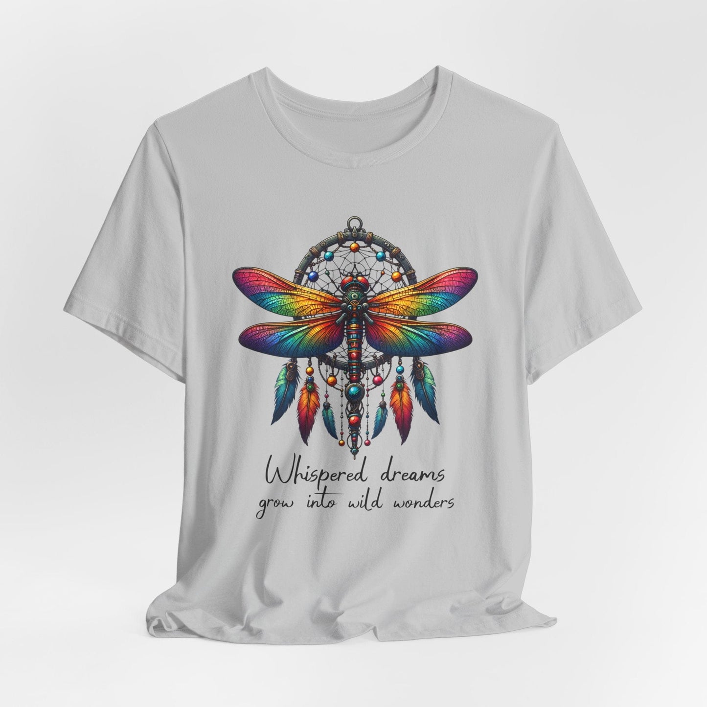 Dreamcatcher Dragonfly Jersey T-Shirt | Boho-Inspired Design