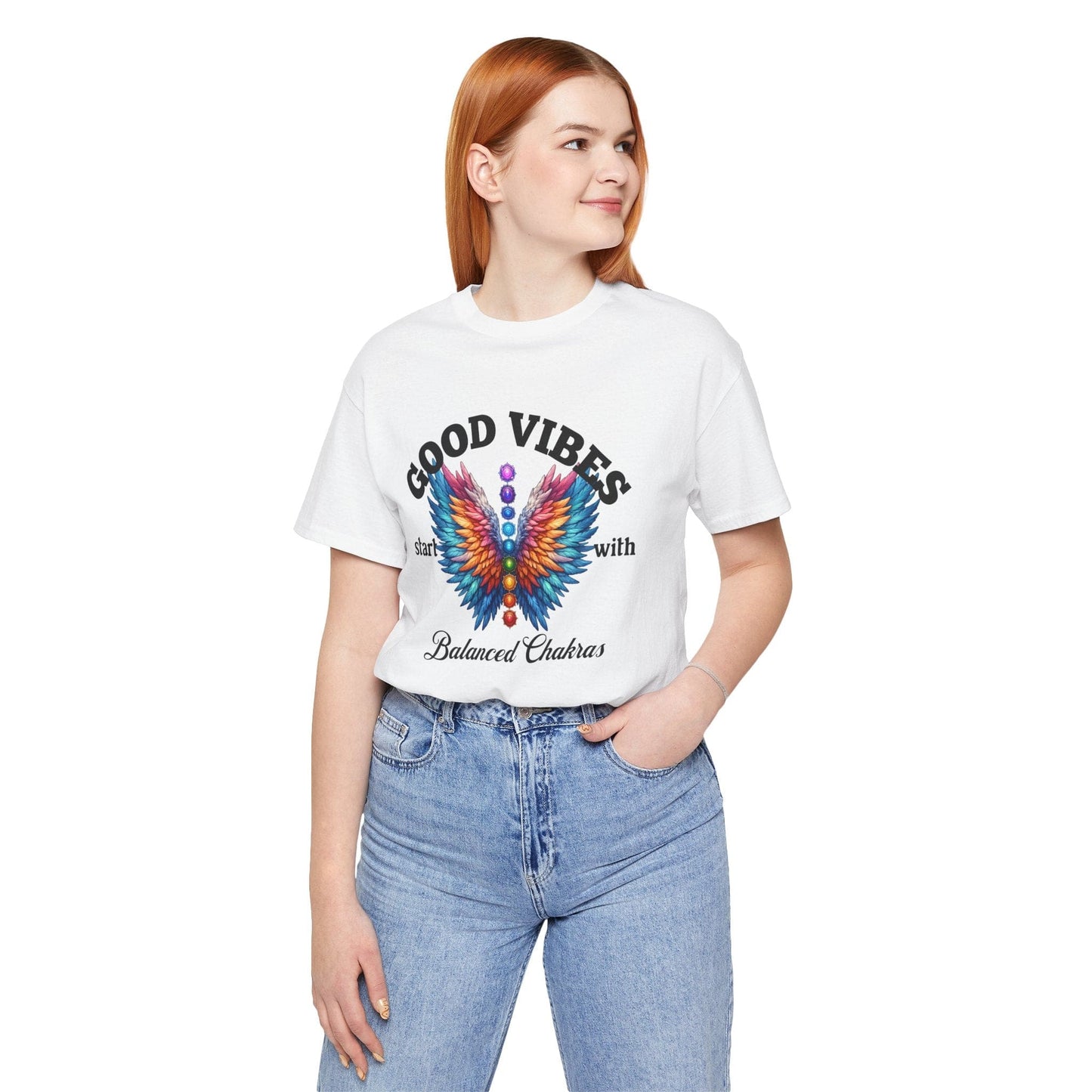 Good Vibes Balanced Chakras Unisex Jersey Tee