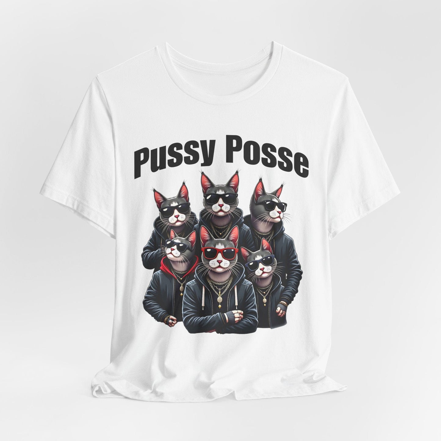 Pussy Posse Graphic T-Shirt | Fun & Bold Lover's Shirt