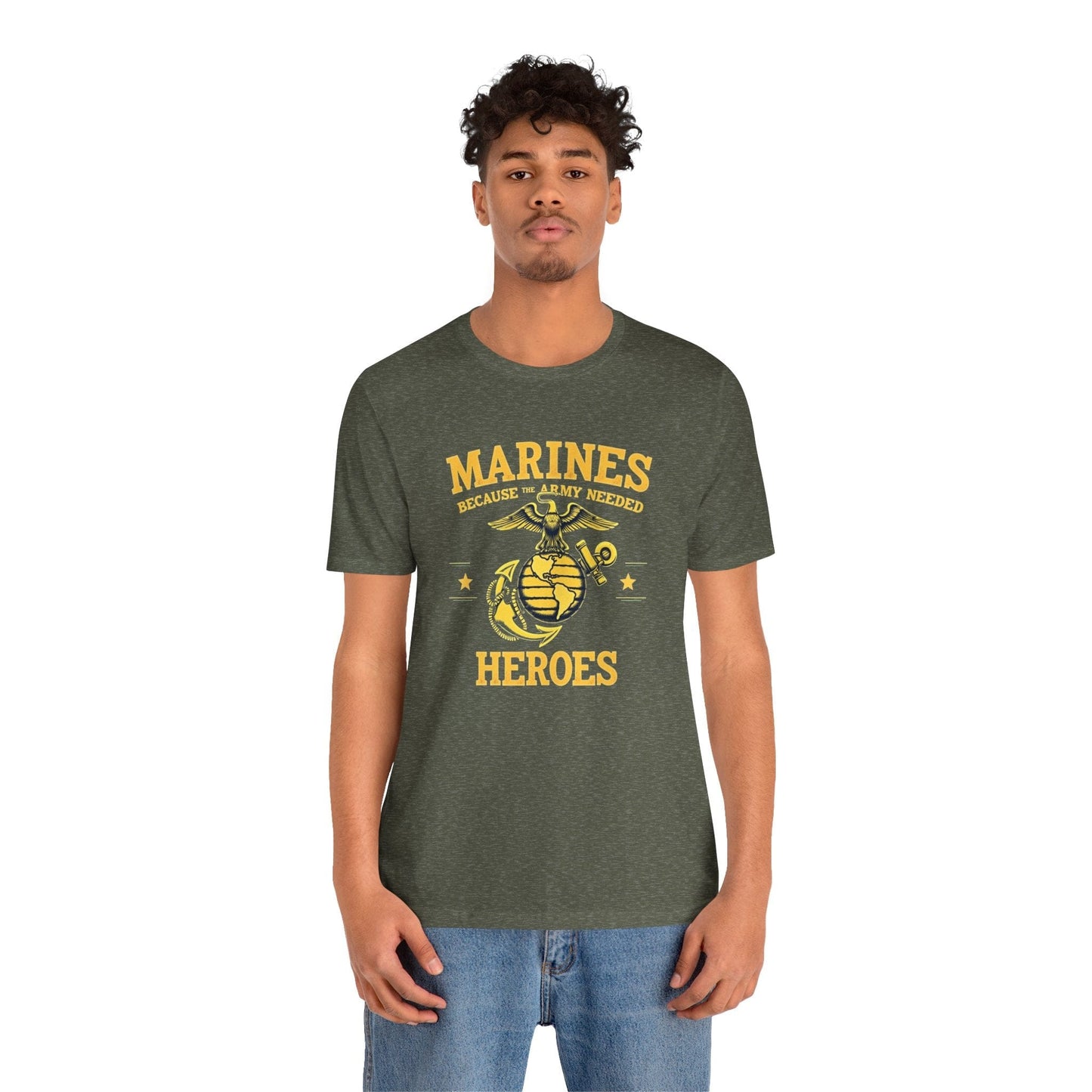 Marines Heroes Unisex Jersey T-Shirt - Perfect for Veterans and Patriotic Celebrations