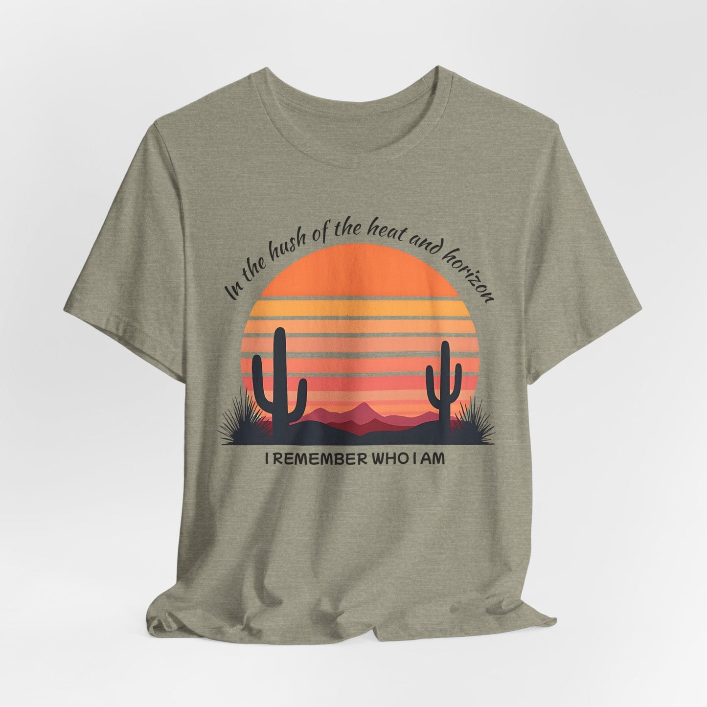 "I Remember Who I Am" - Inspirational Desert Sunset Tee