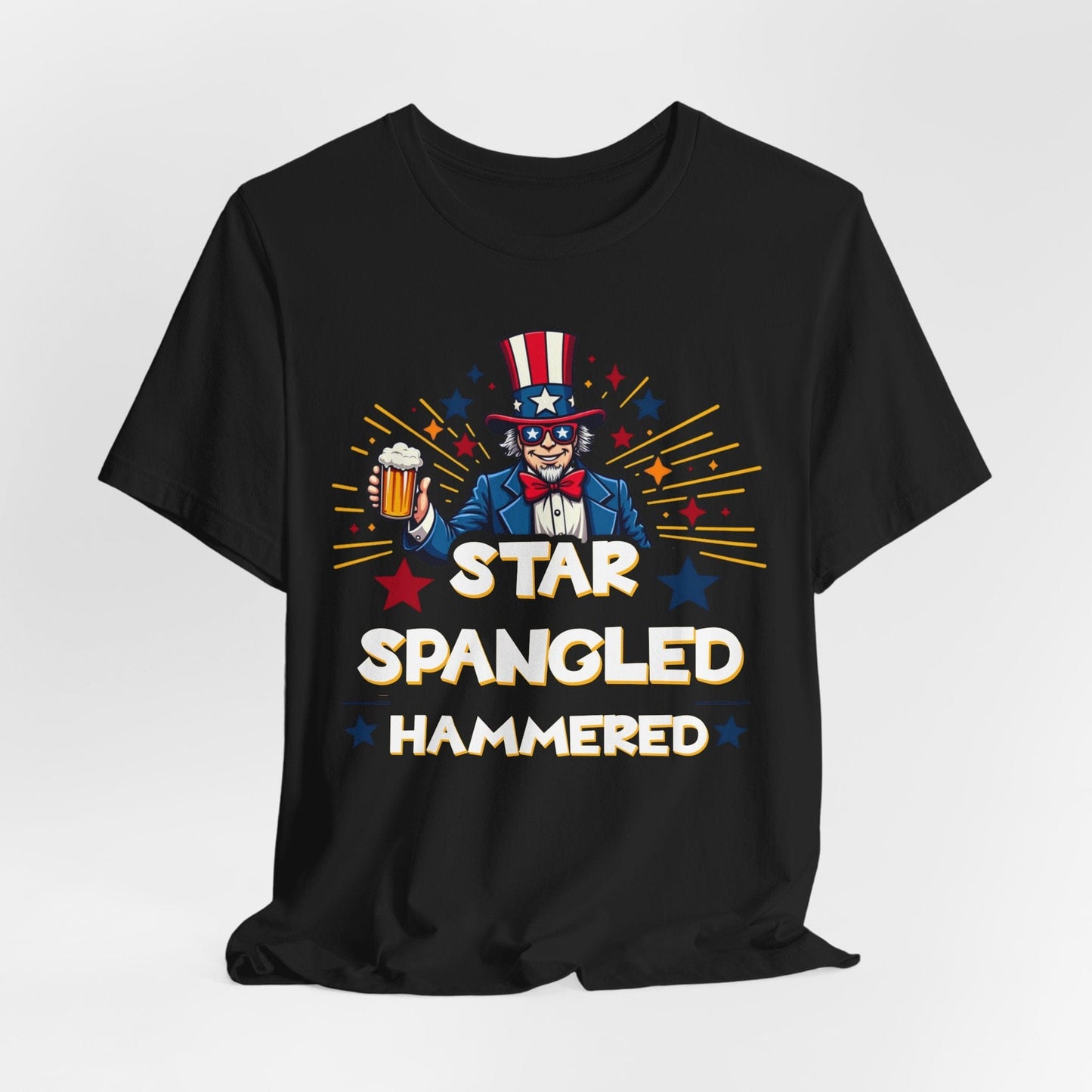 Star Spangled Hammered Unisex T-Shirt - Perfect for 4th of July Celebrations