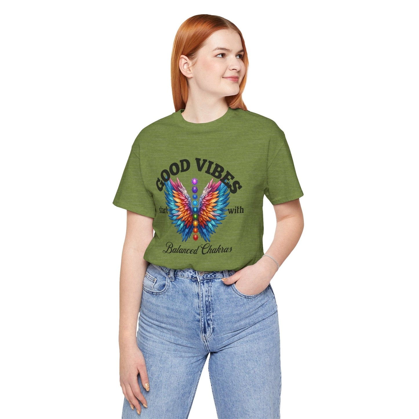 Good Vibes Balanced Chakras Unisex Jersey Tee