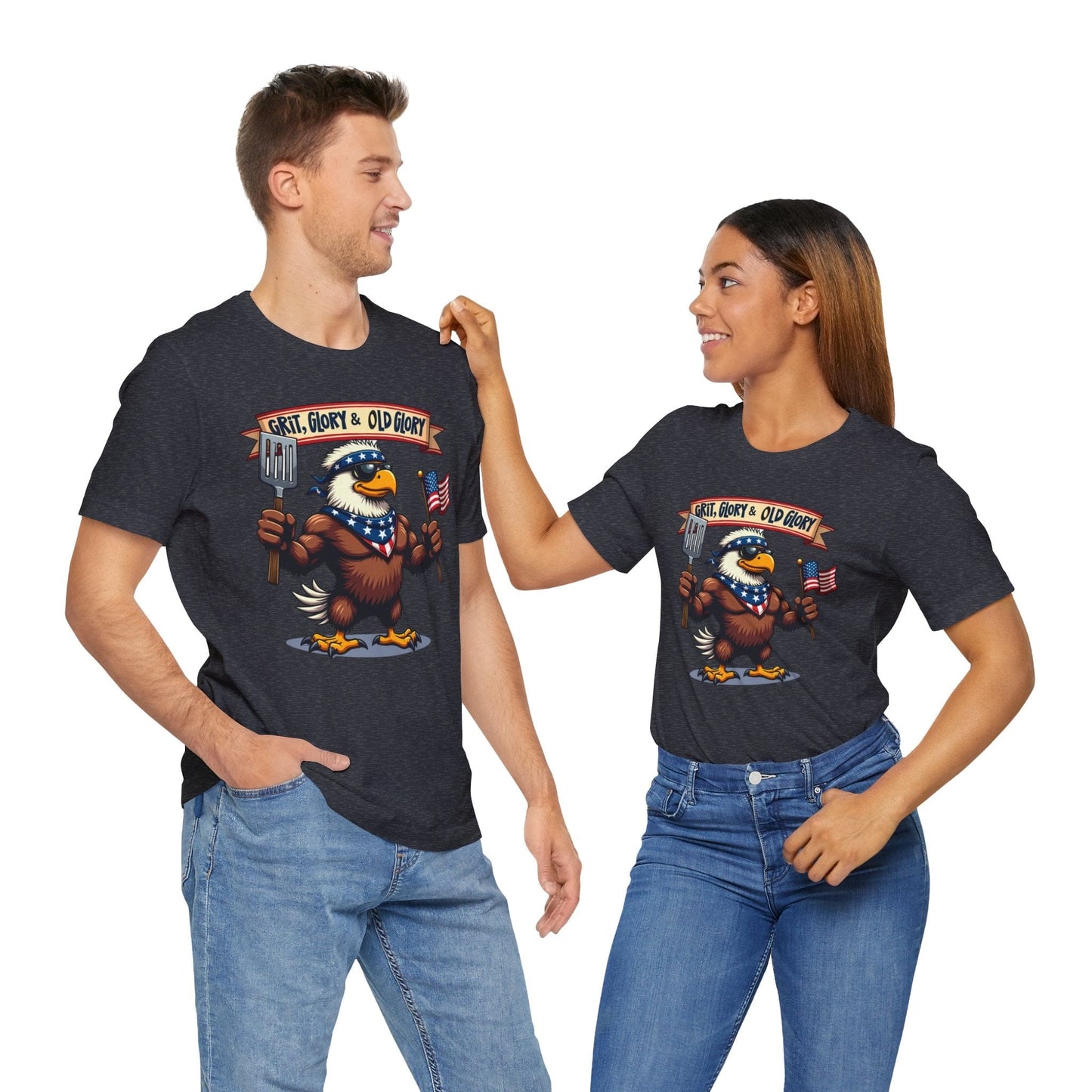 Patriotic Eagle T-Shirt - Grit, Glory & Old Glory