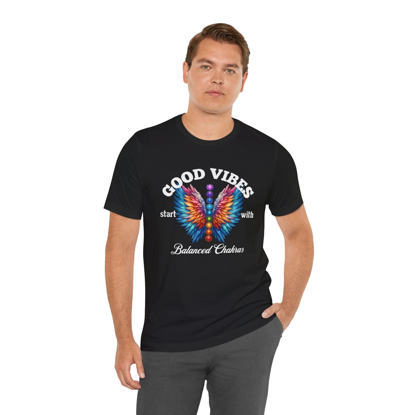 Good Vibes Balanced Chakras Unisex Jersey Tee
