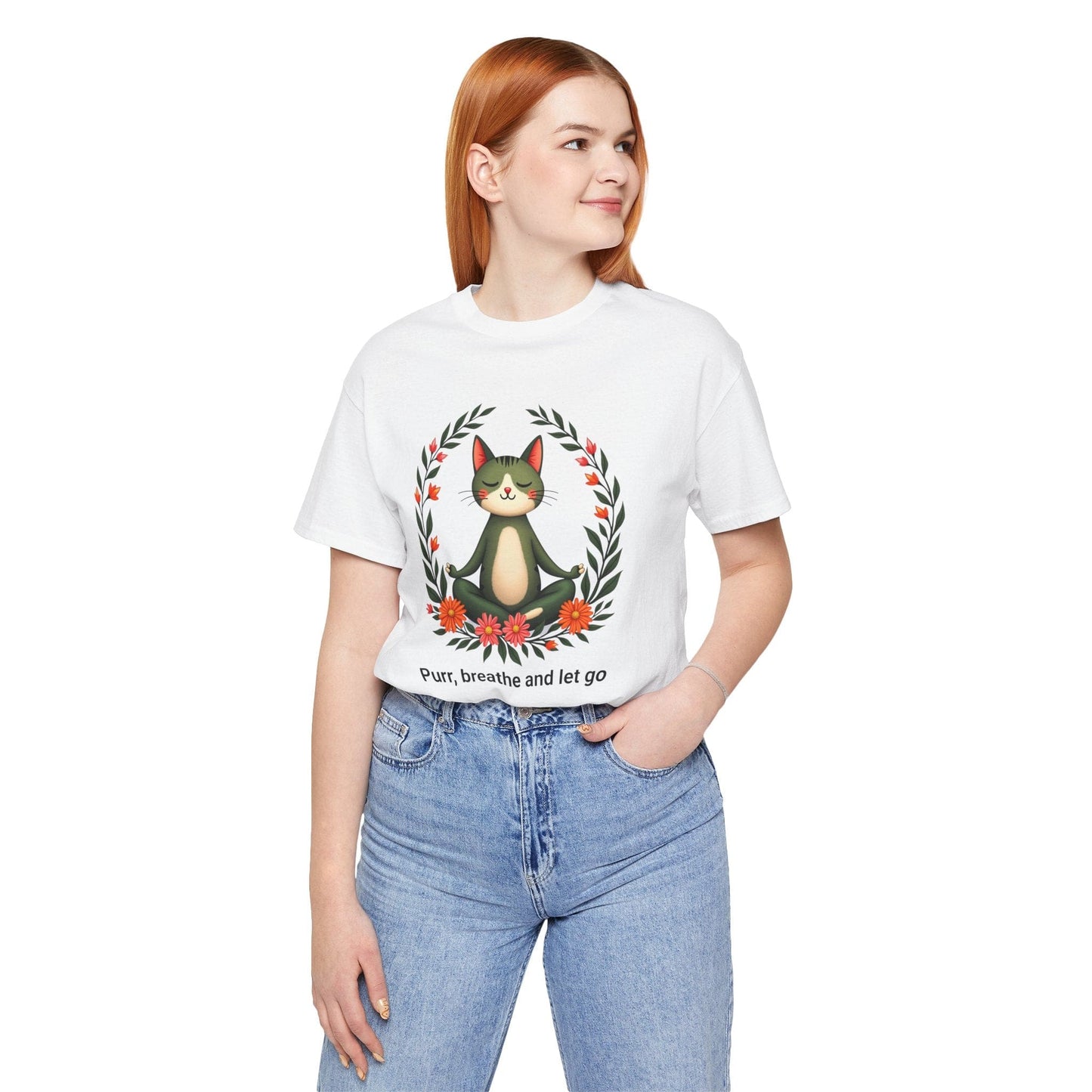 Cat Yoga Tee | Fun & Relaxing Design for Cat Lovers