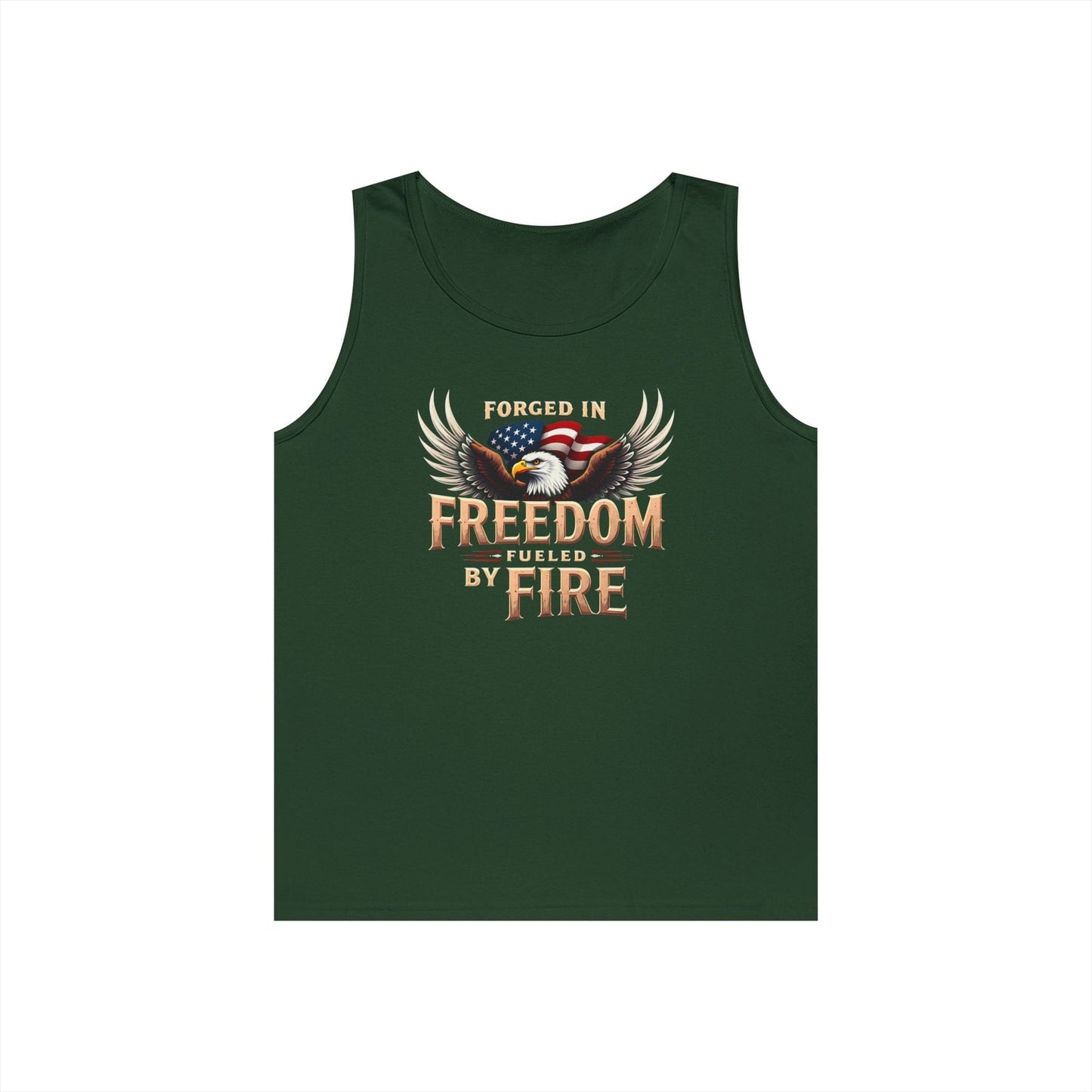 Freedom Fueled Fire Unisex Tank | Bold & Empowering Design