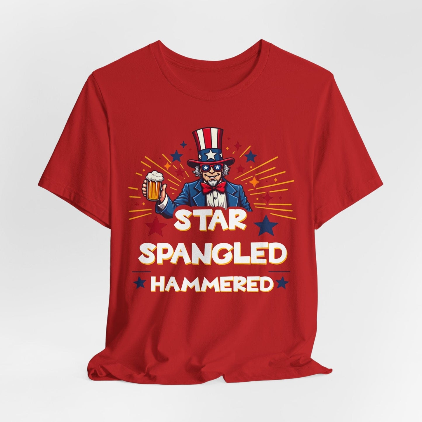 Star Spangled Hammered Unisex T-Shirt - Perfect for 4th of July Celebrations