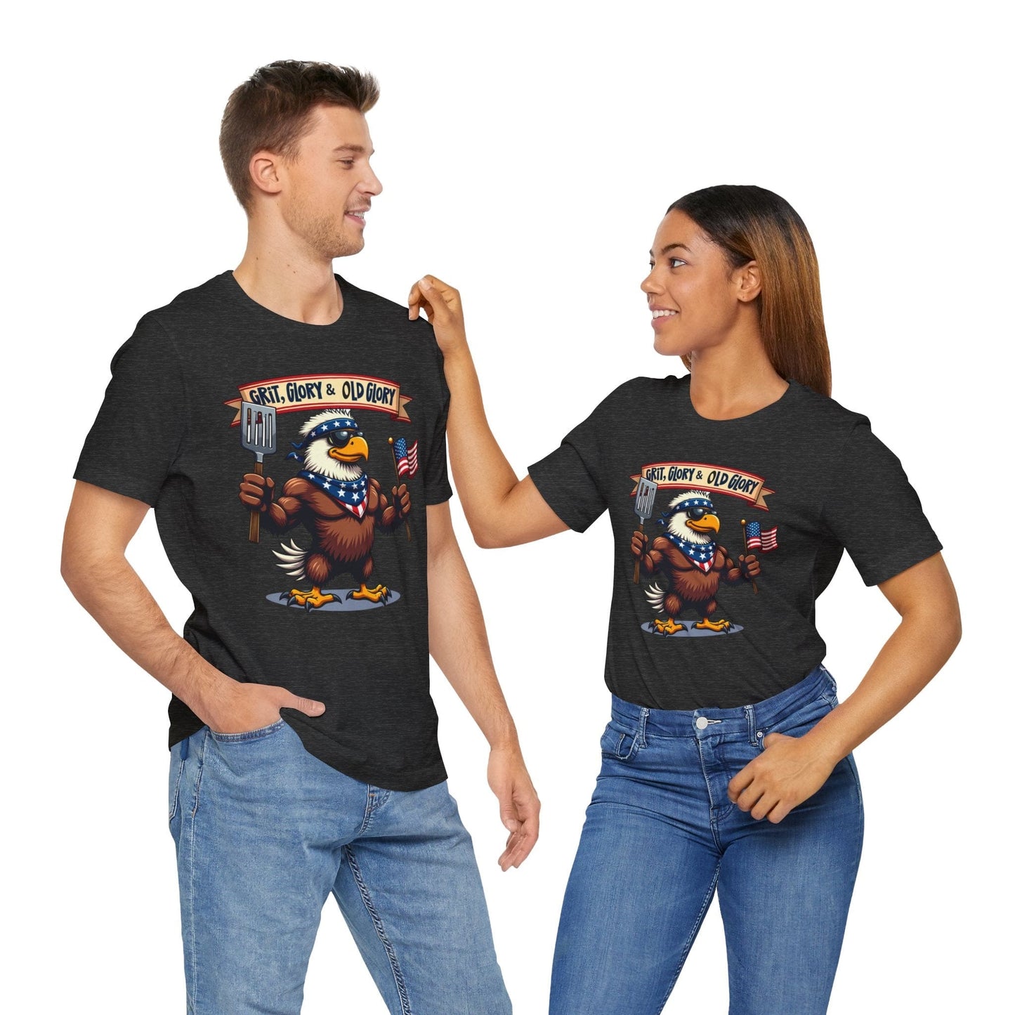 Patriotic Eagle T-Shirt - Grit, Glory & Old Glory