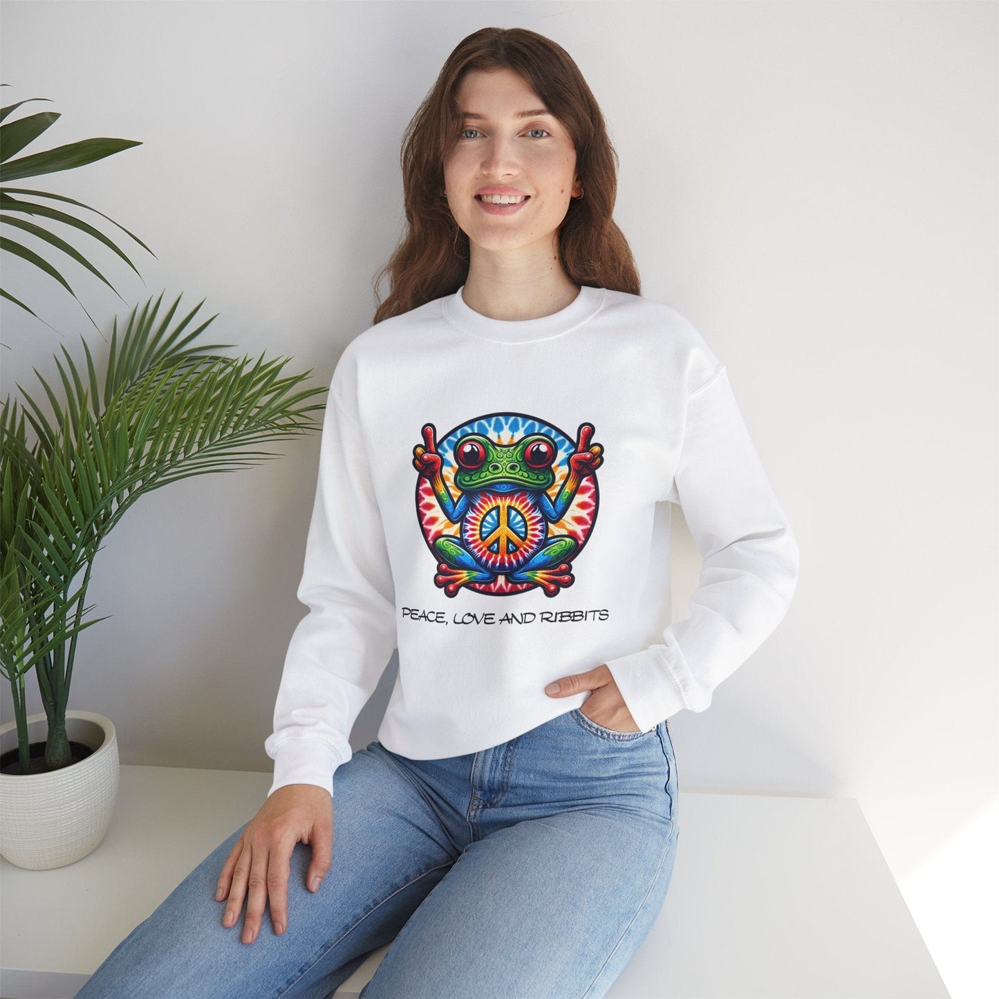 Peace, Love and Ribbits Sweatshirt | Fun & Comfortable Design