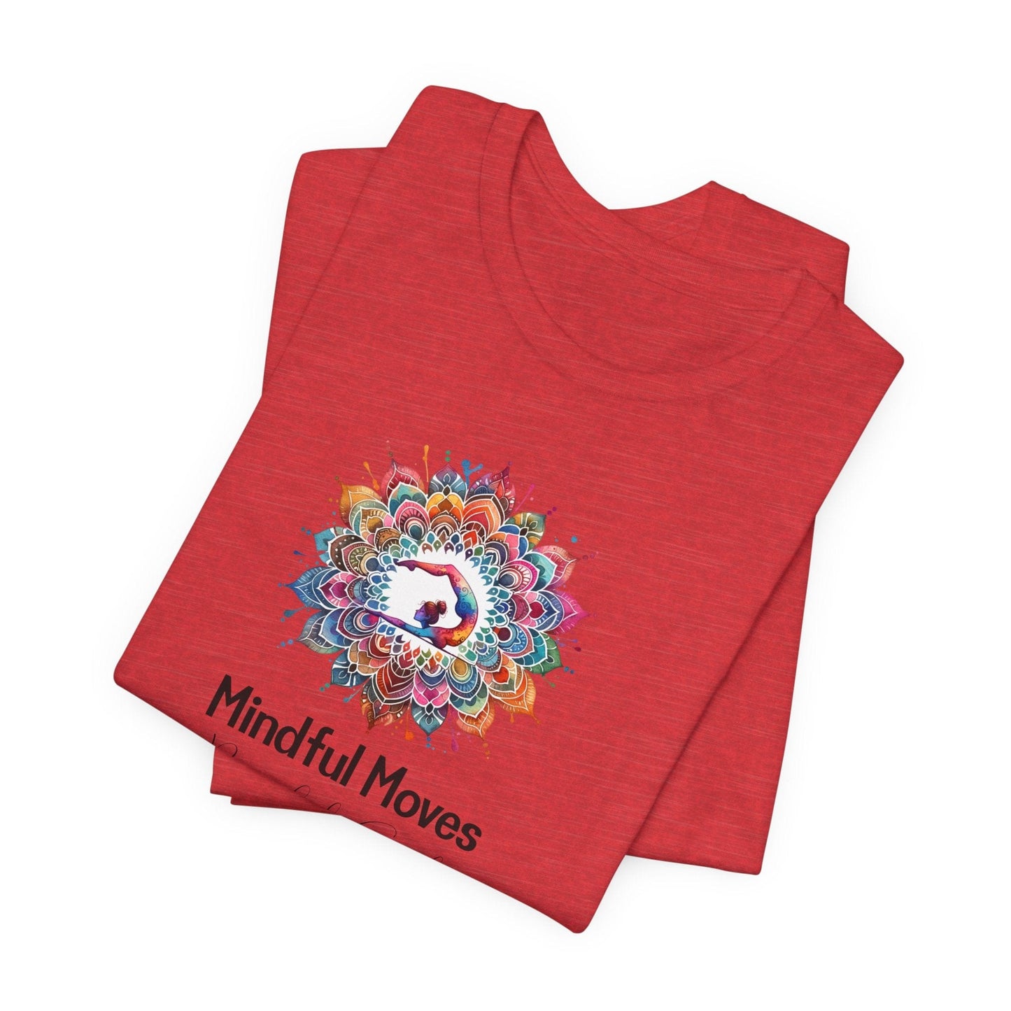 Yoga Tee - Mindful Moves, Peaceful Soul Design