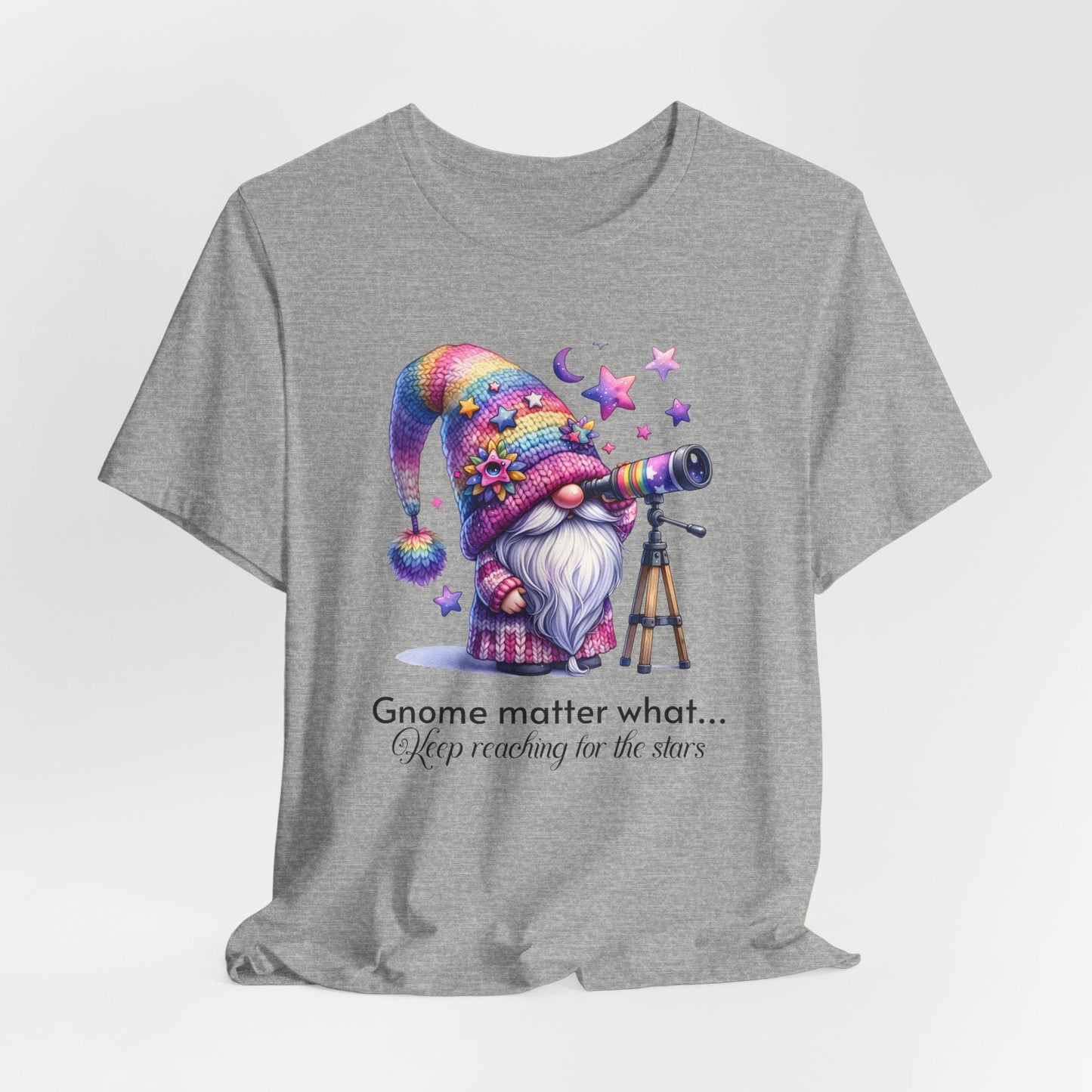 T-Shirt Gnome Matter What Keep Reaching for the Stars