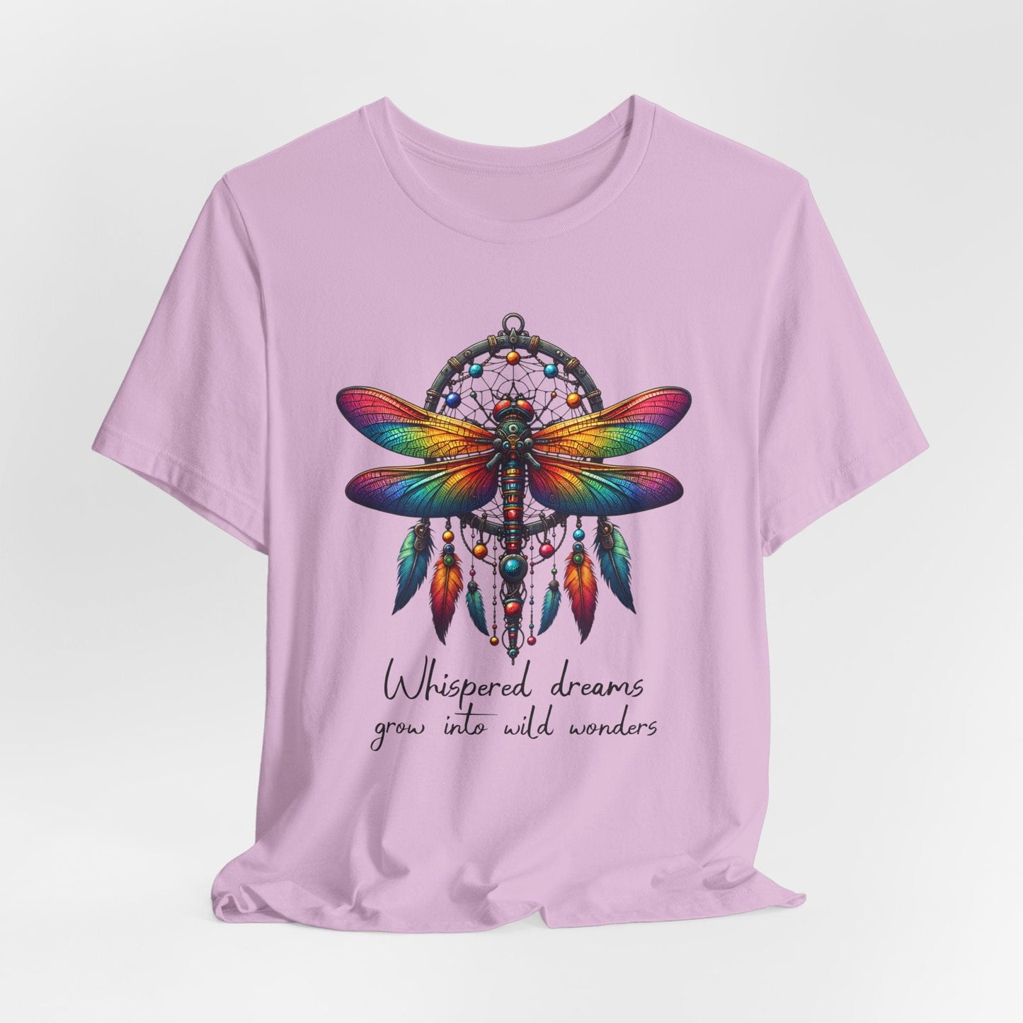 Dreamcatcher Dragonfly Jersey T-Shirt | Boho-Inspired Design